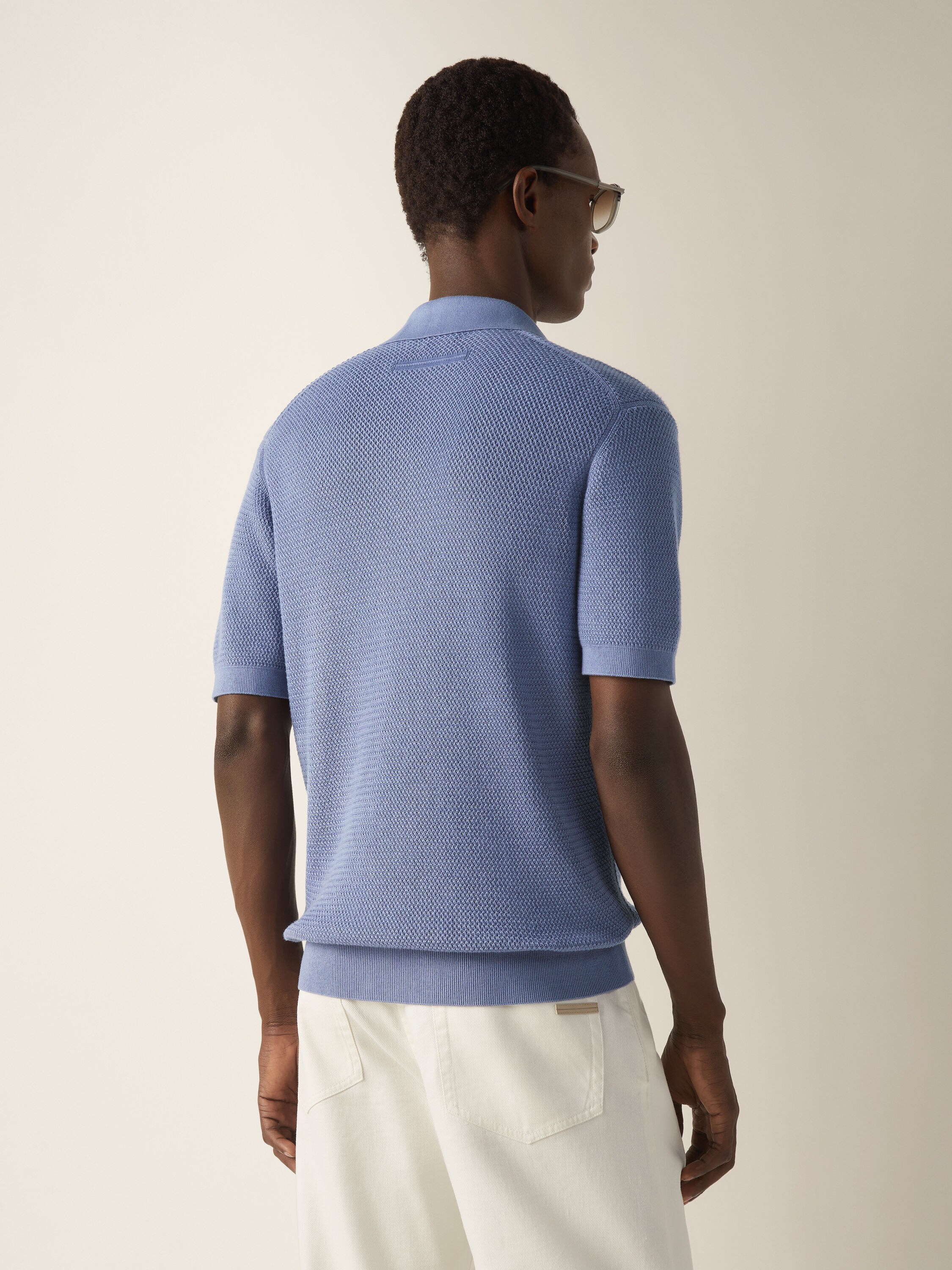 丁香紫 Premium Cotton 棉质 Polo 衫 产品细节图 #4