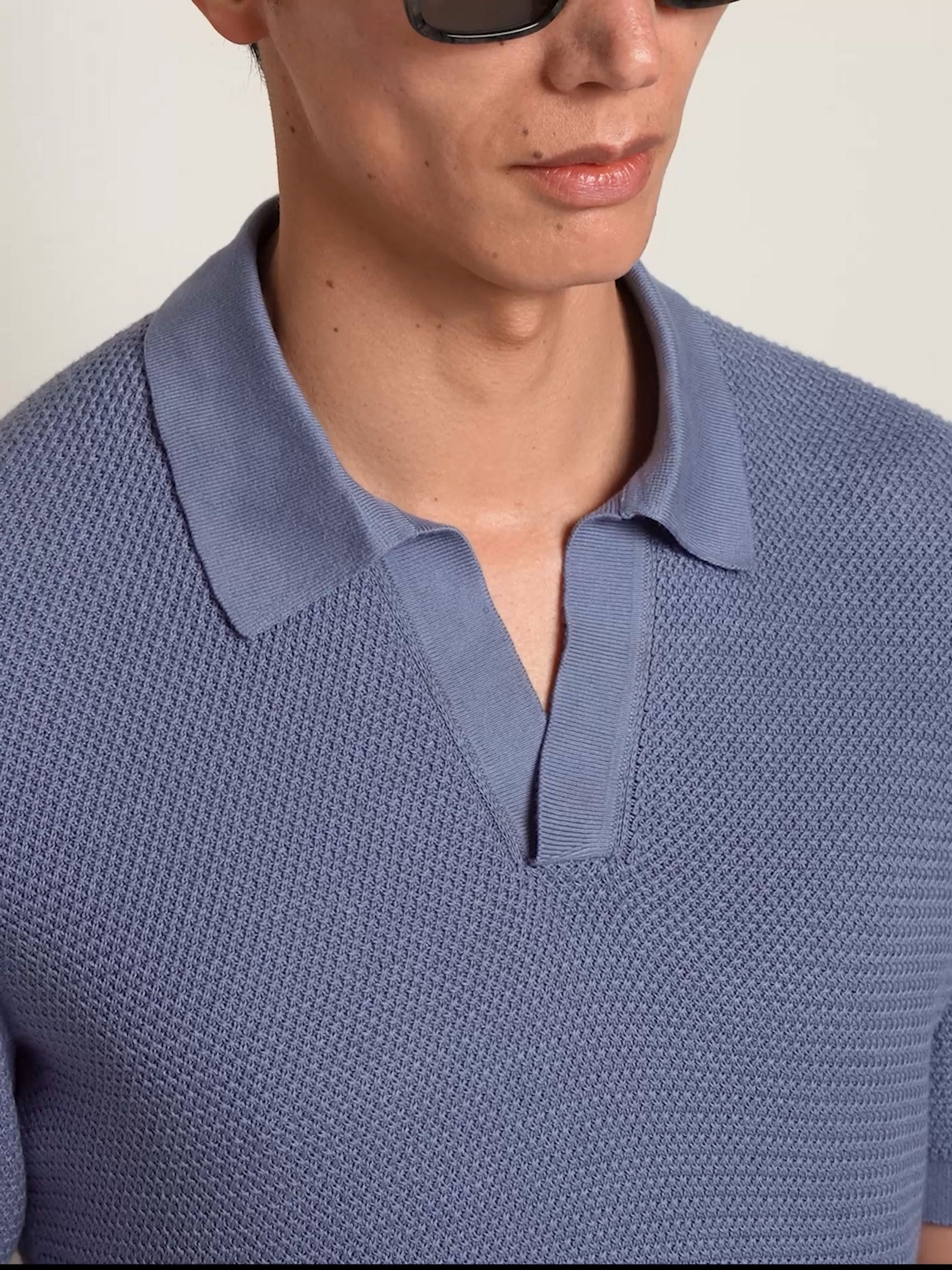 丁香紫 Premium Cotton 棉质 Polo 衫