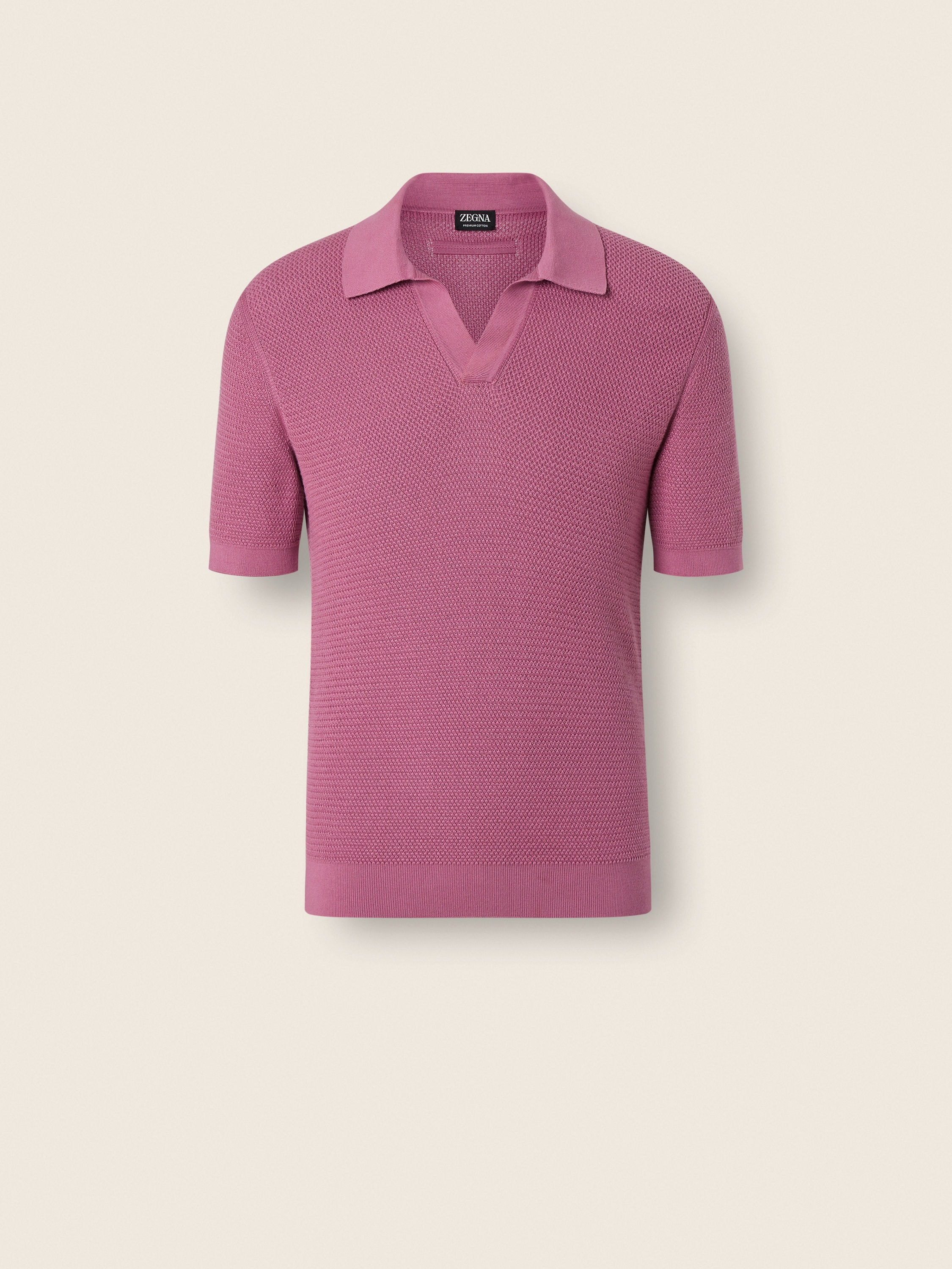 Pink Premium Cotton Polo Shirt Main product photo