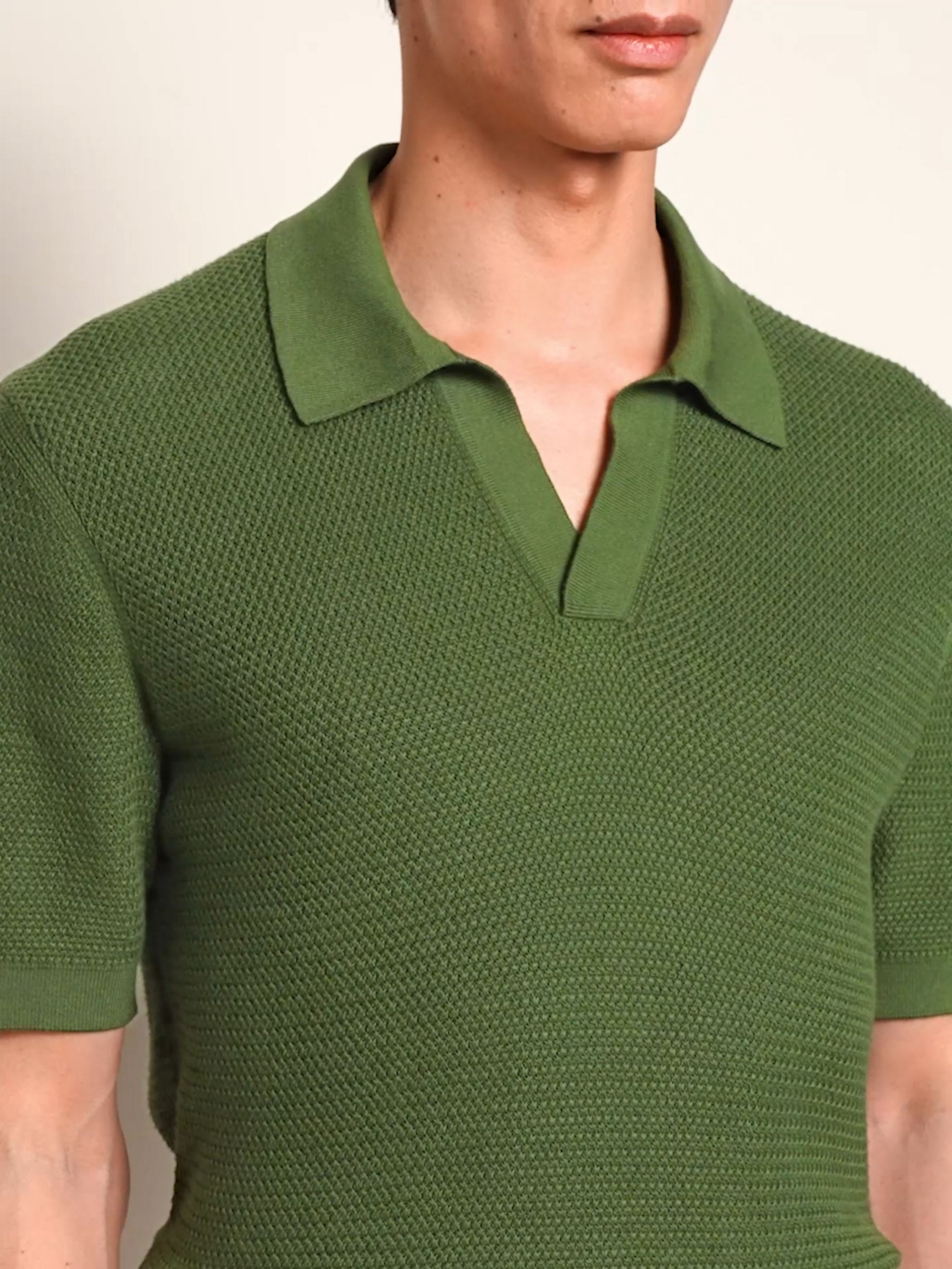 Pine Green Premium Cotton Polo Shirt