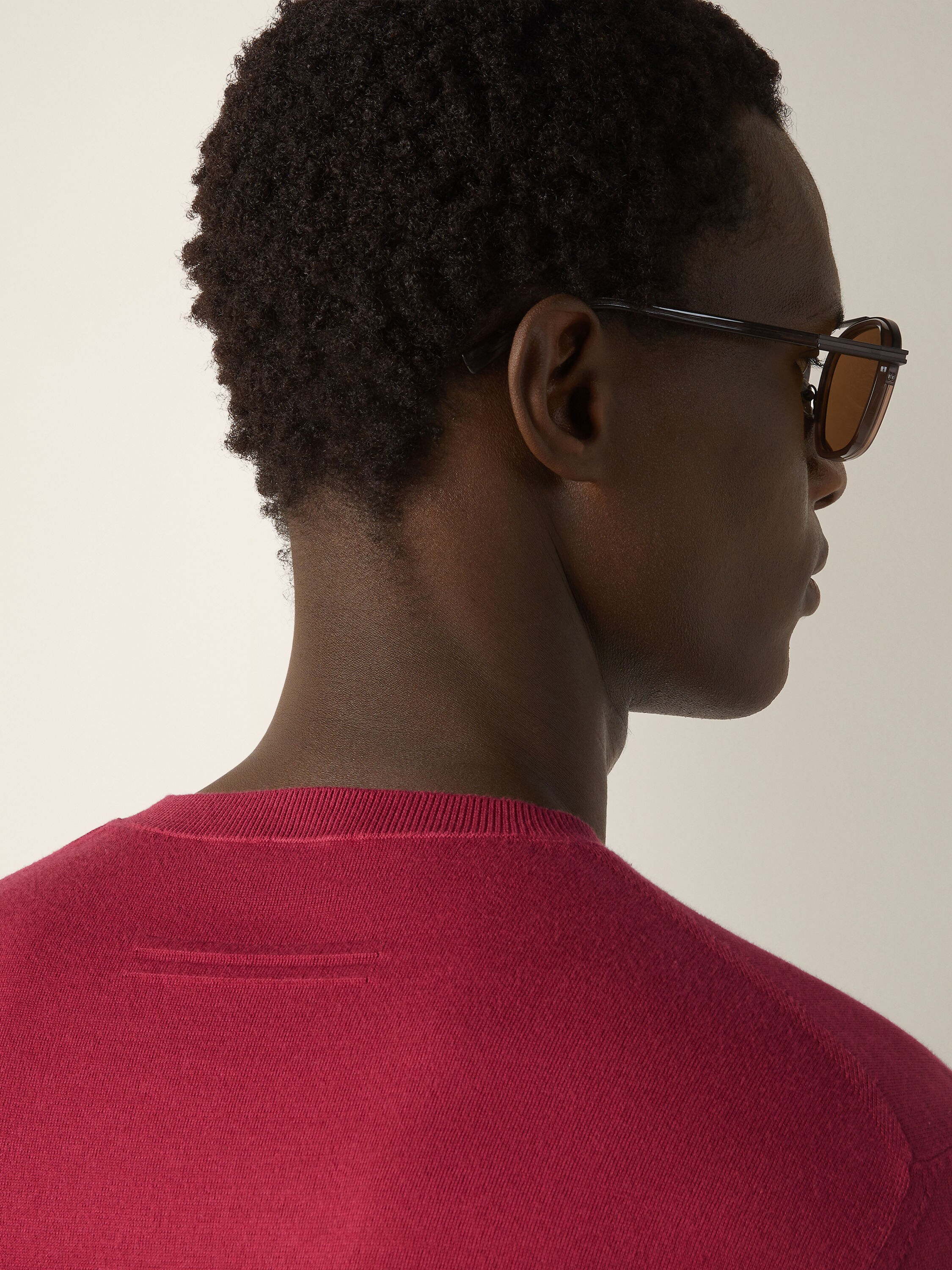 深粉色 Premium Cotton 棉质 T 恤 产品细节图 #1