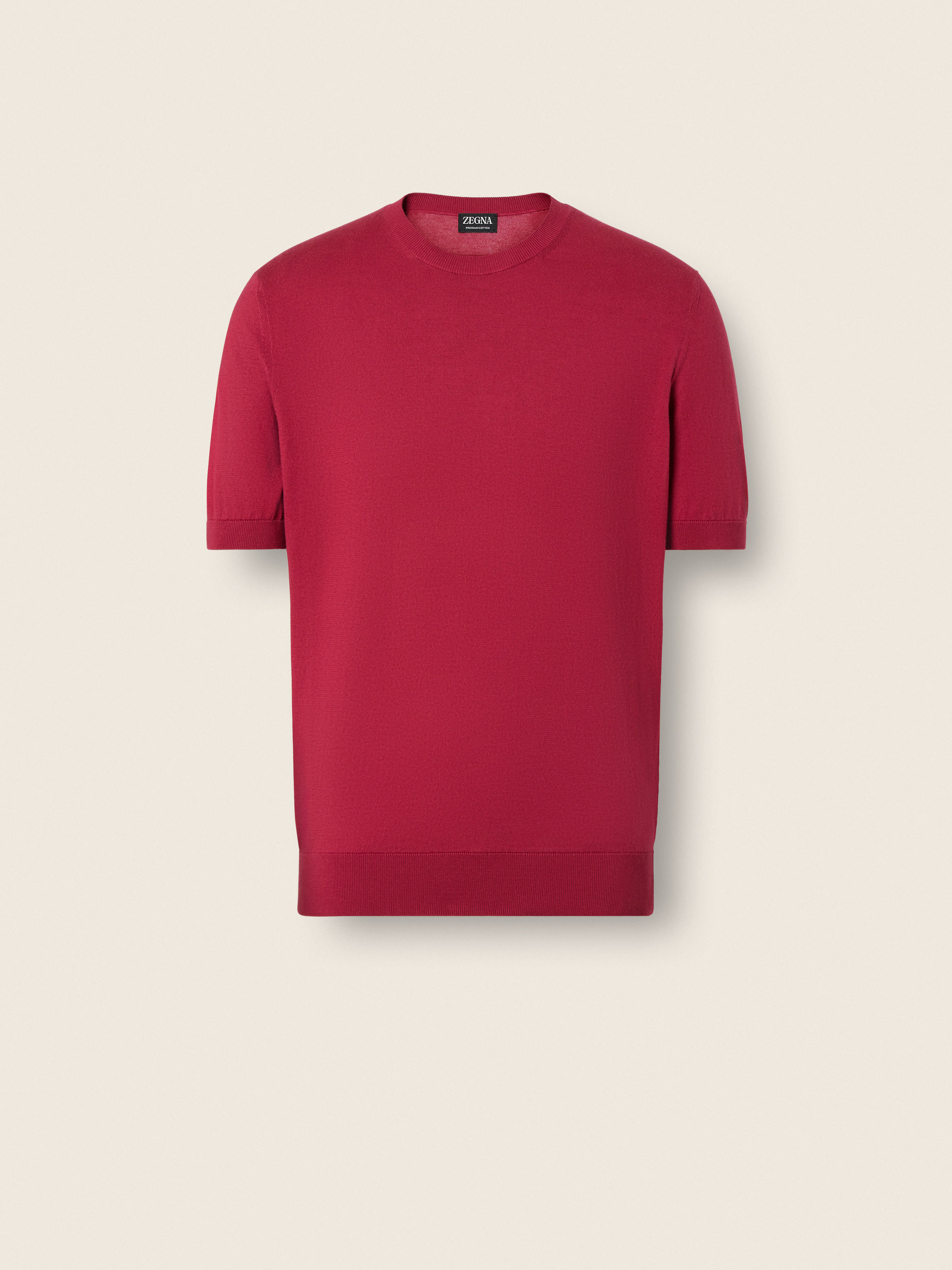 深粉色 Premium Cotton 棉质 T 恤 产品主图