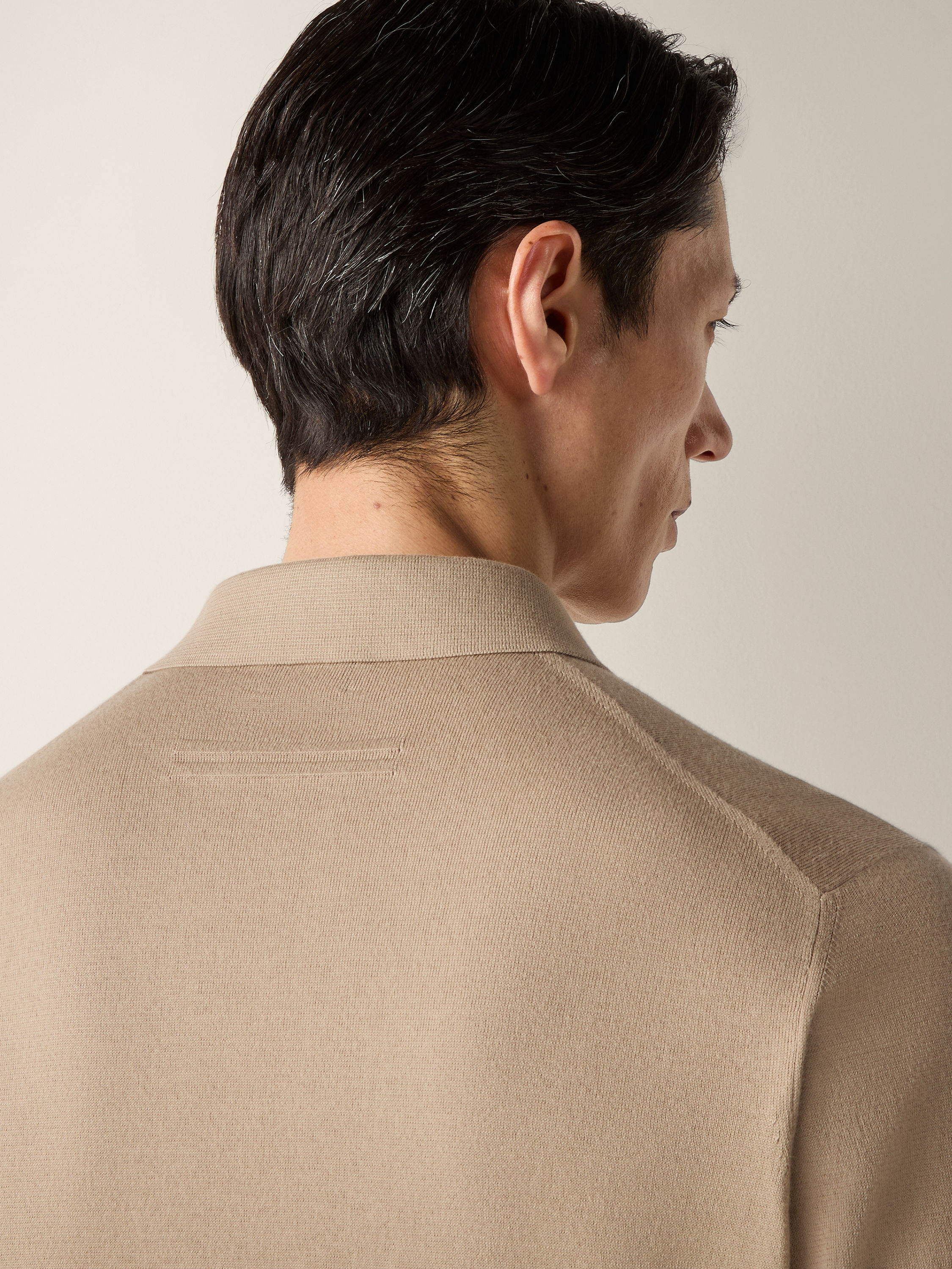 浅灰褐色 Premium Cotton 棉质 Polo 衫 产品细节图 #1