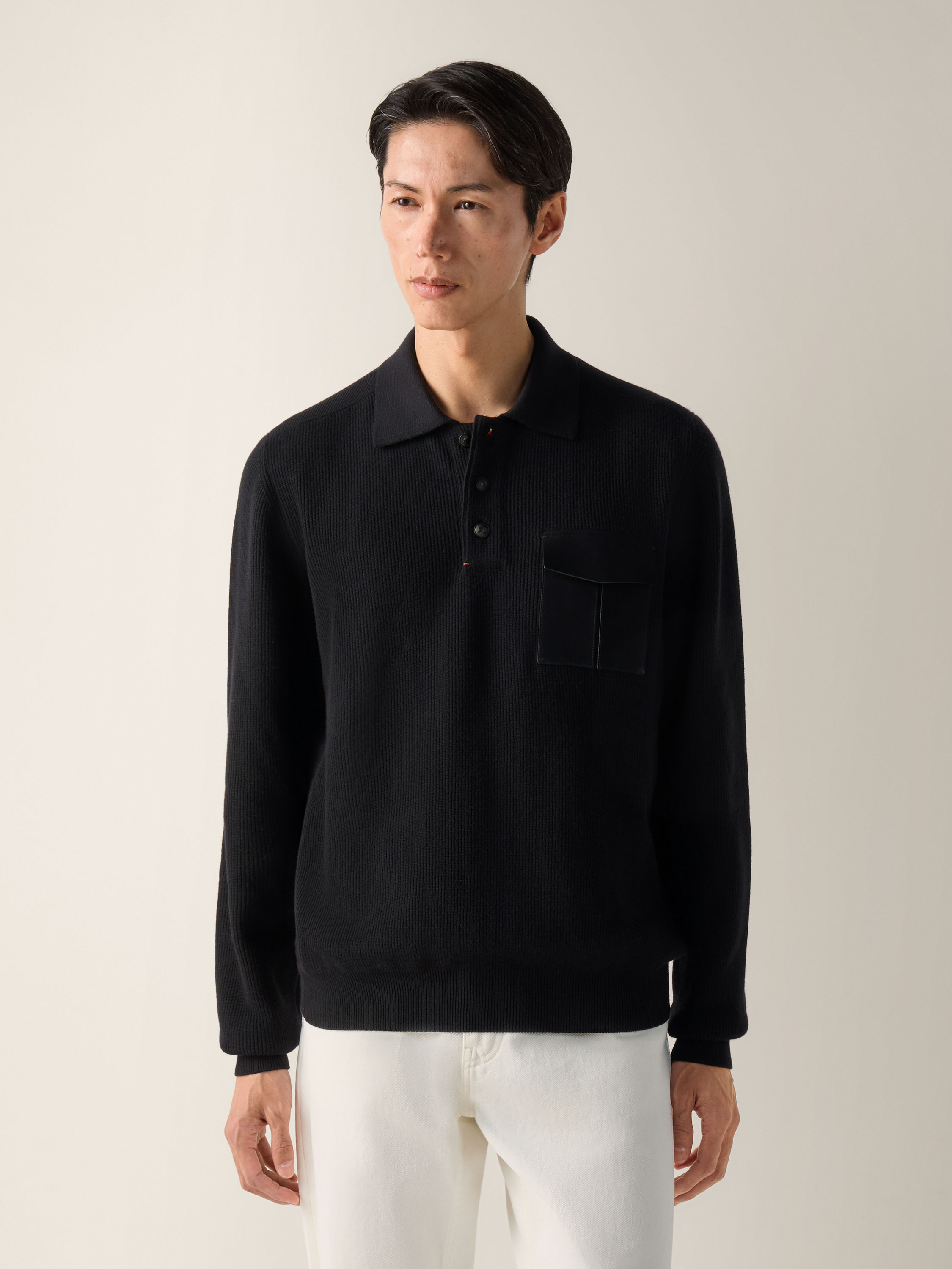 黑色 Vellus Aureum Polo 衫 产品细节图 #3