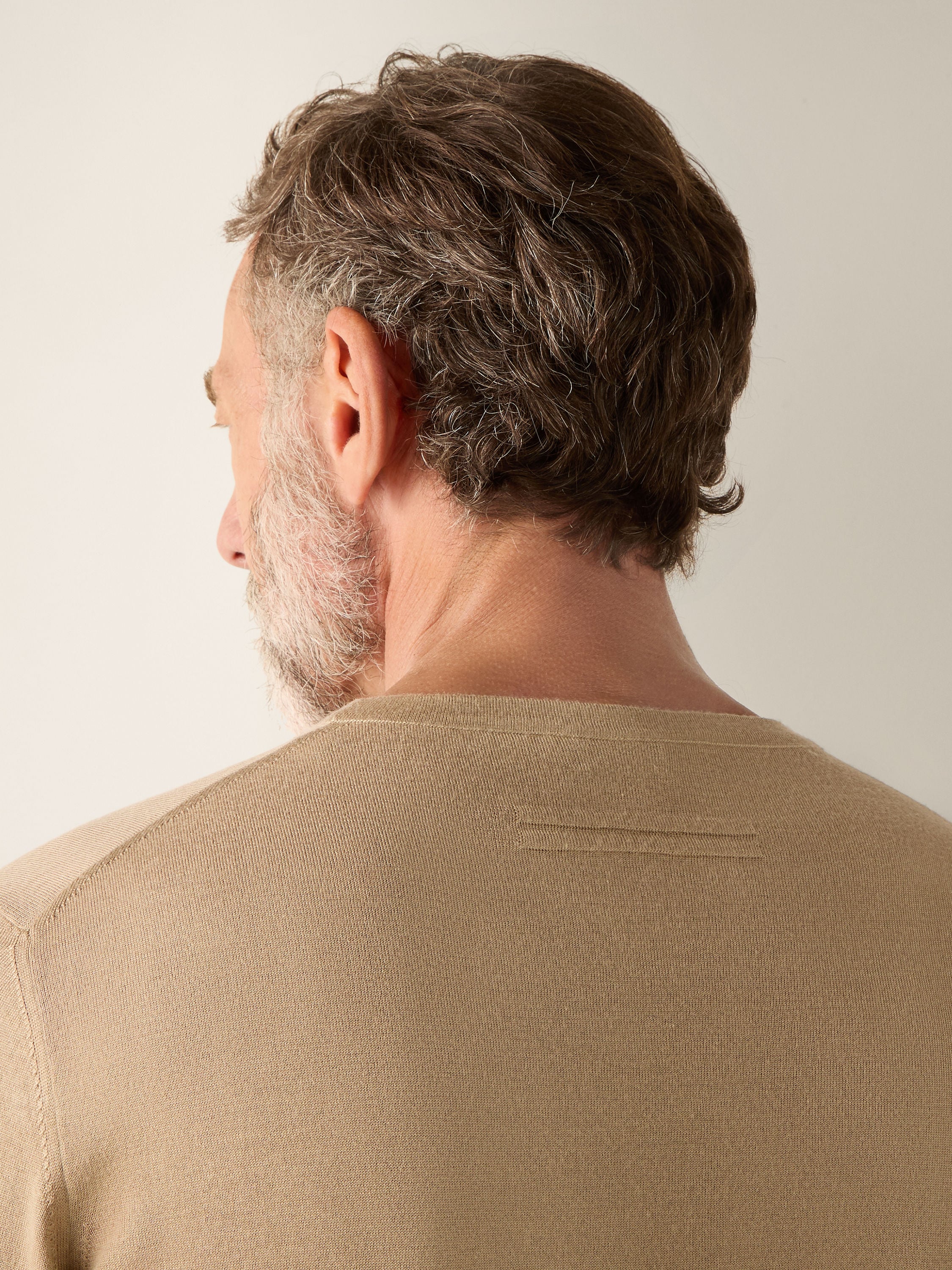 Beige Mélange Cashseta Crewneck Product detail photo #1