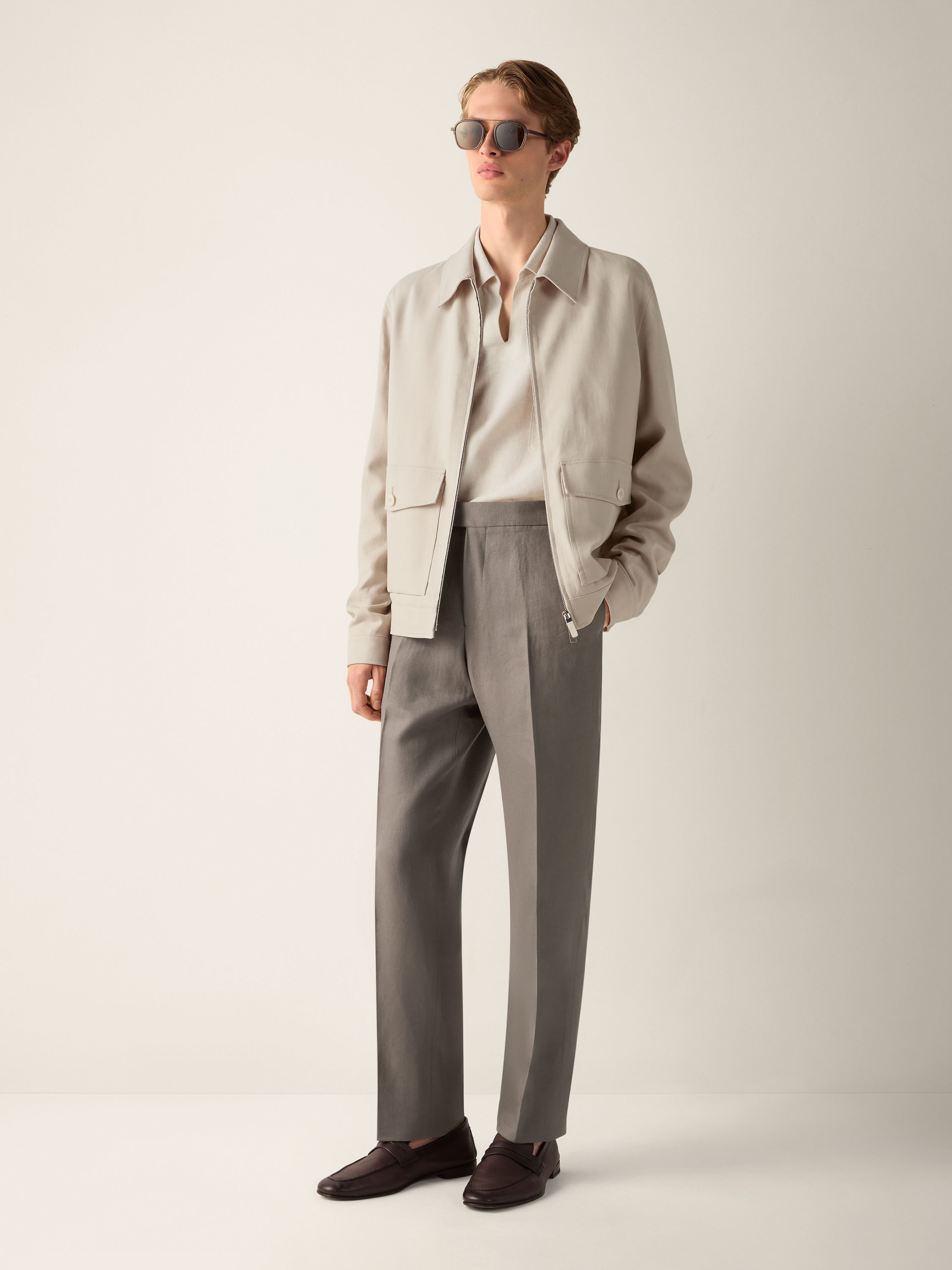 Oasi Lino Blouson Product detail photo #1