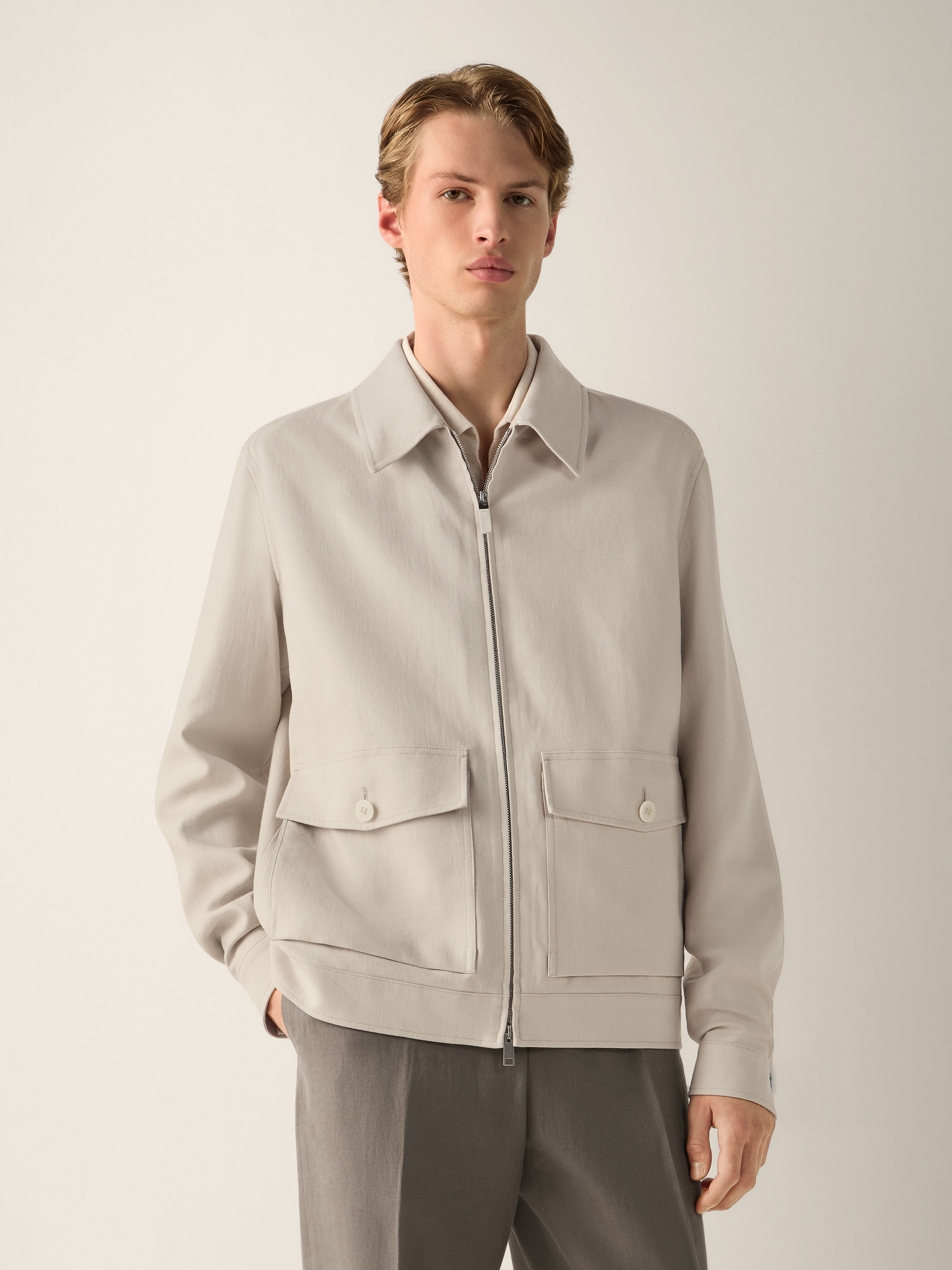 Oasi Lino Blouson Product detail photo #3