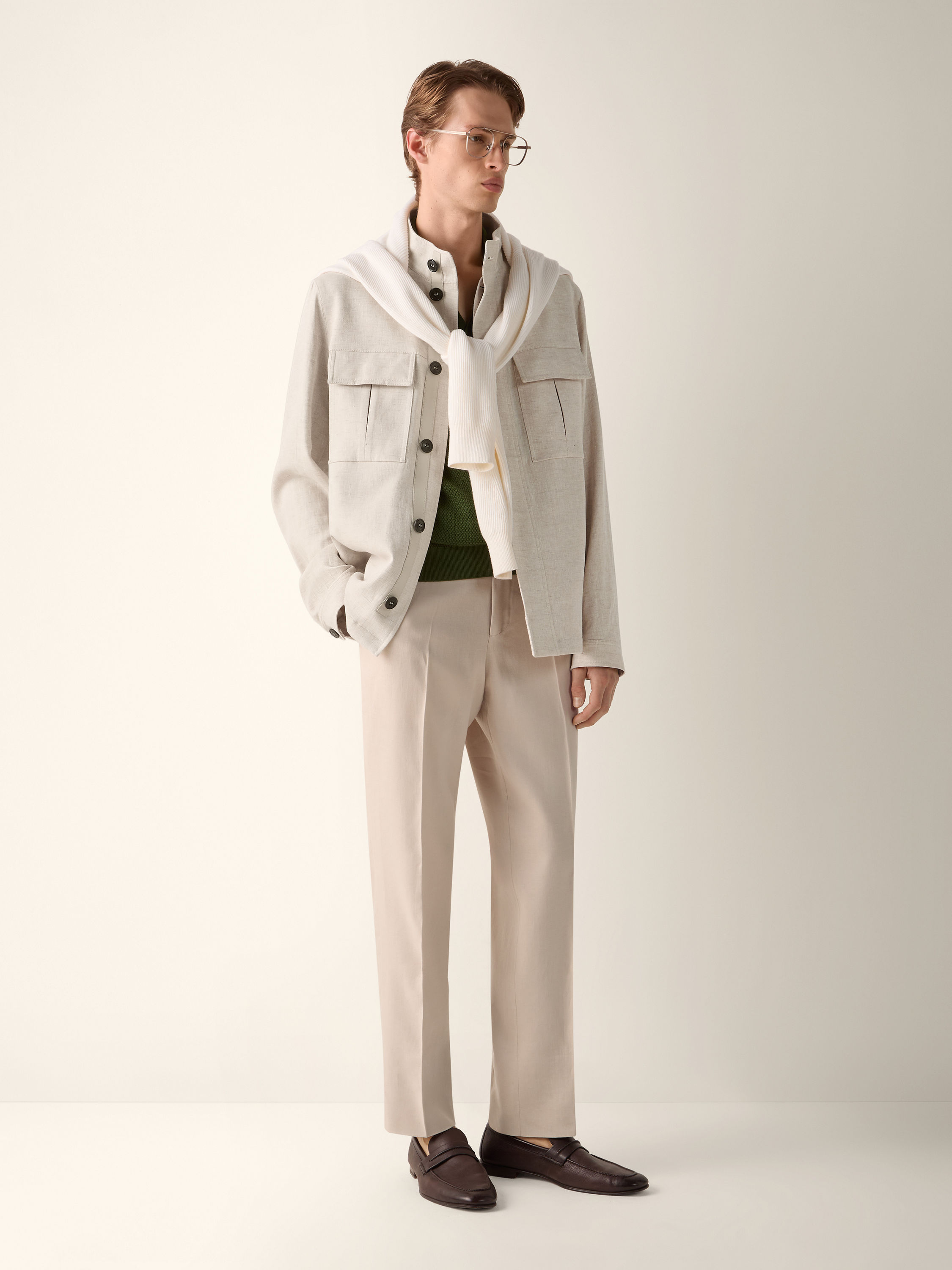 Oasi Lino Field Jacket Product detail photo #1