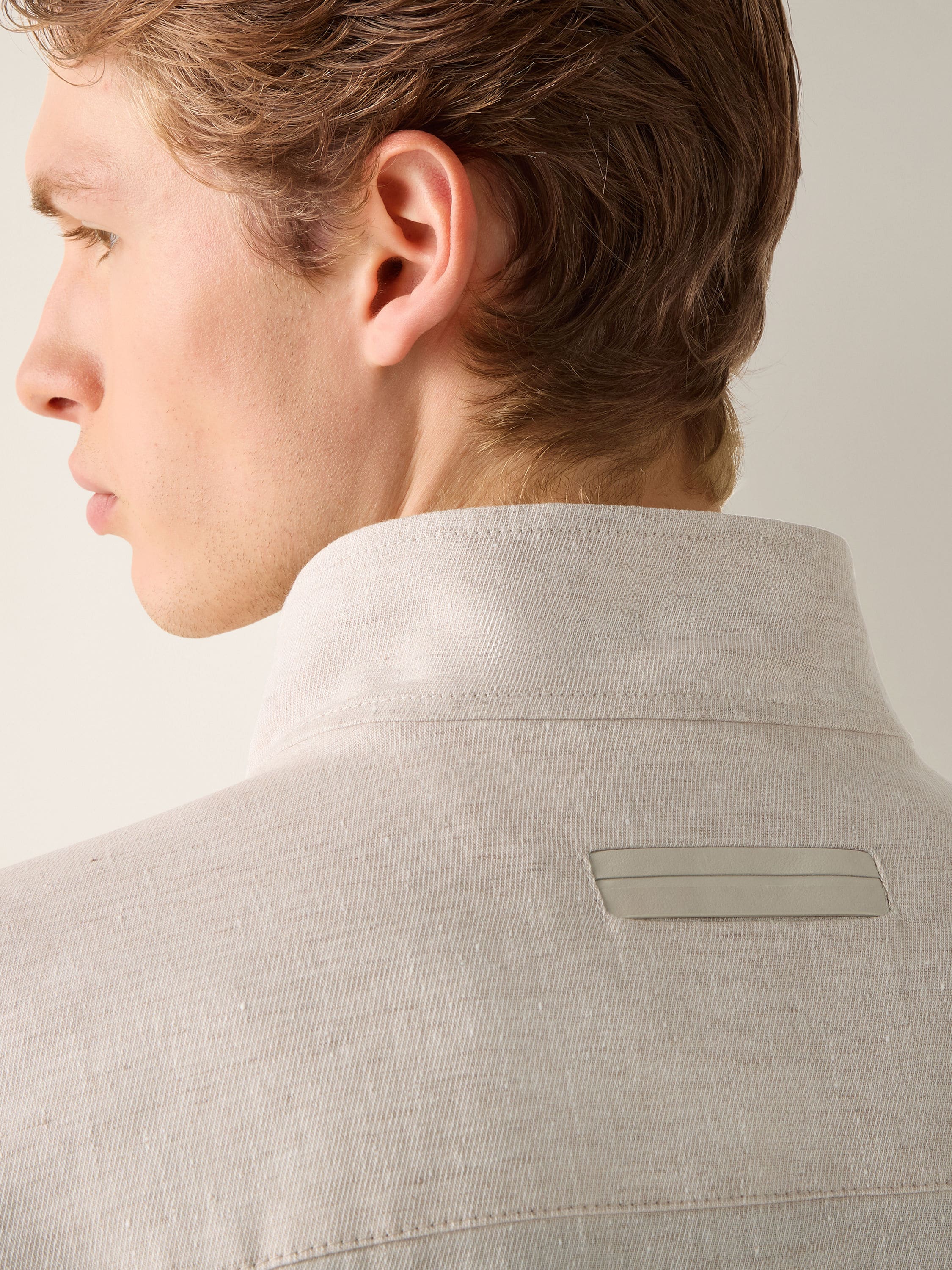 Oasi Lino Field Jacket Product detail photo #2