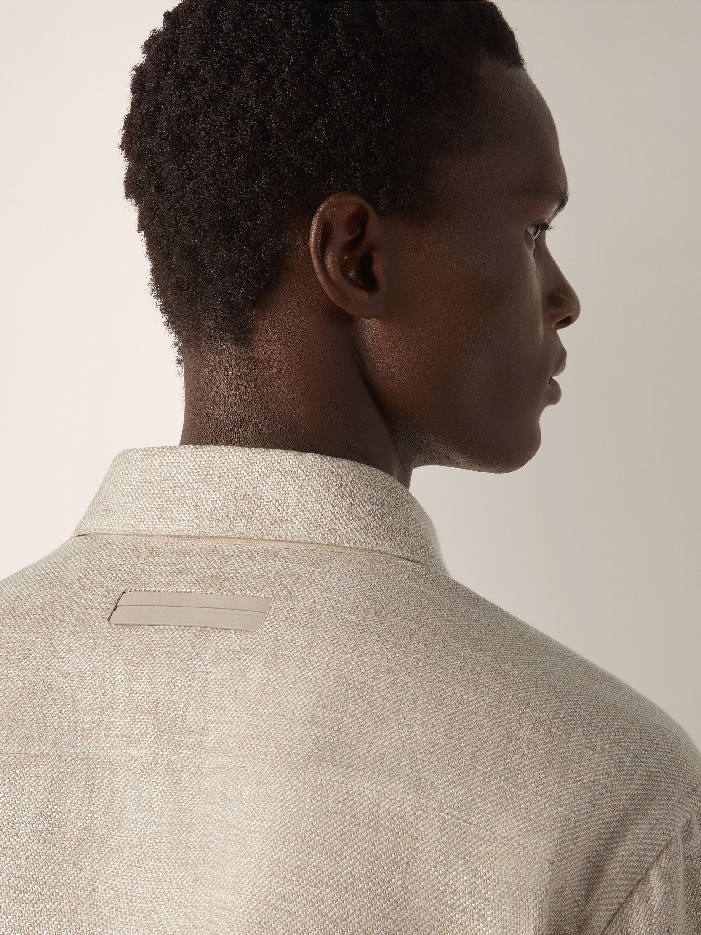 Cashmere Linen and Silk Overshirt Product detail photo #2