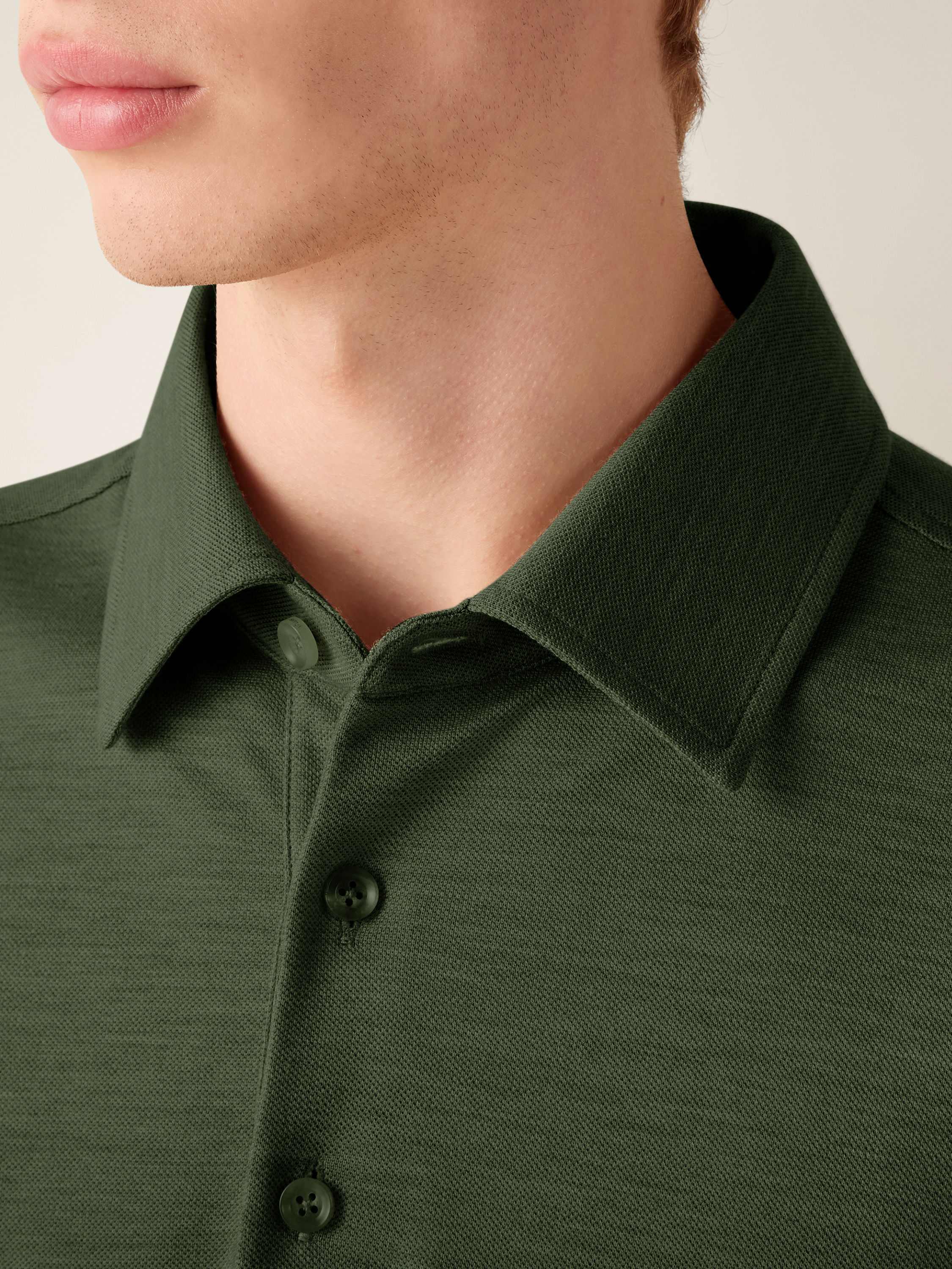 灰绿色 Vellus Aureum Polo 衫 产品细节图 #1