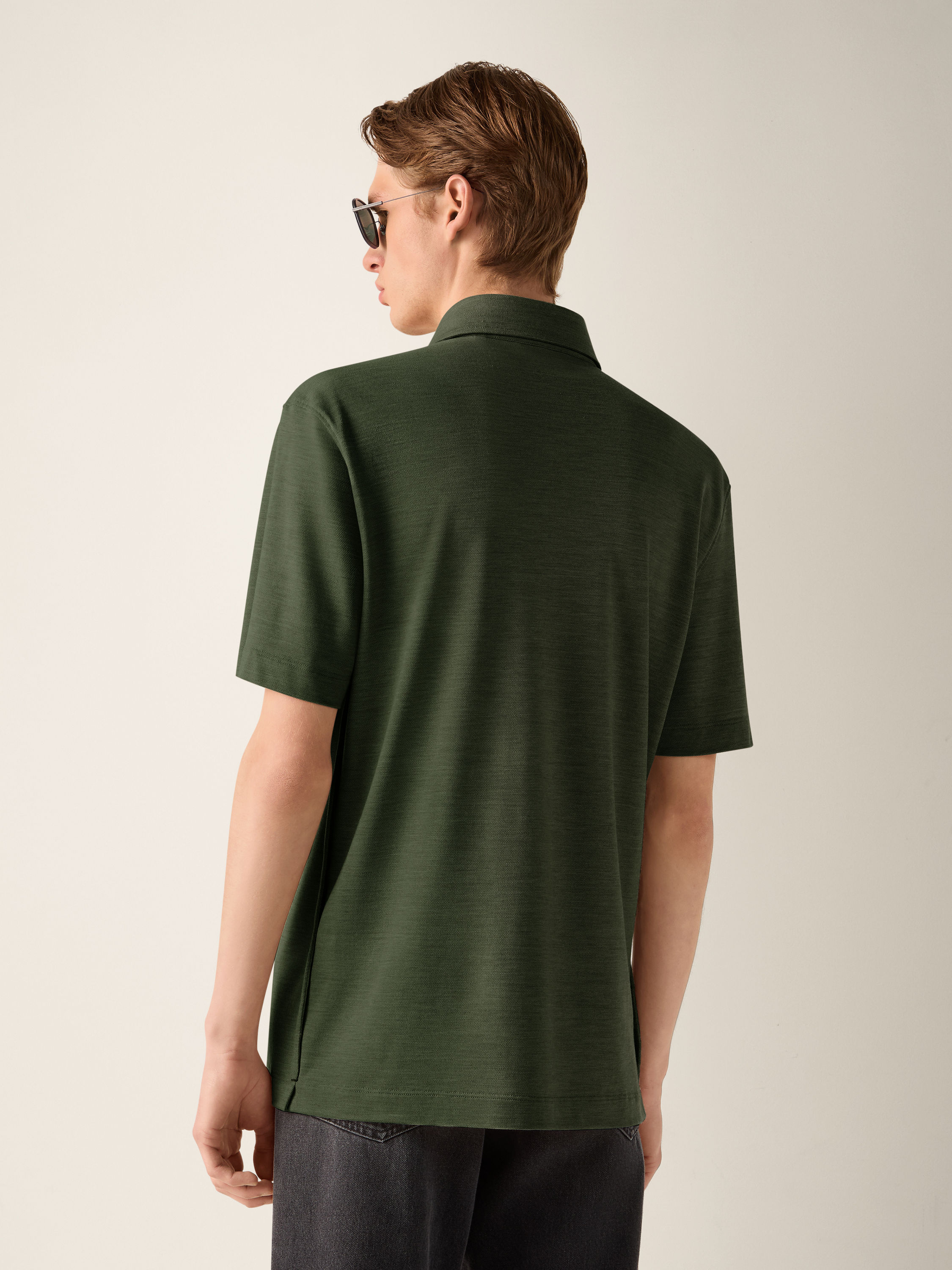 灰绿色 Vellus Aureum Polo 衫 产品细节图 #3