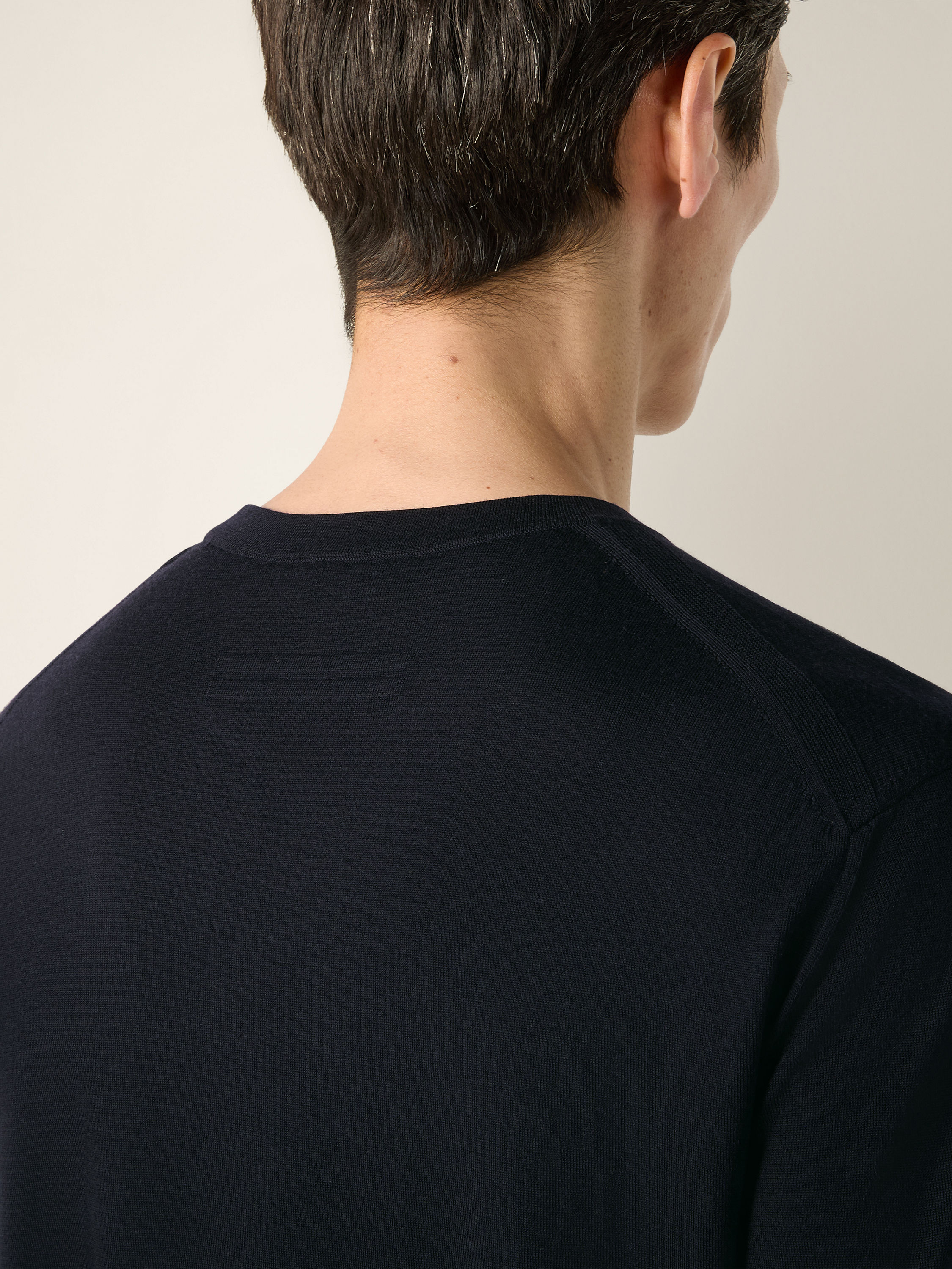 Navy Blue Trofeo 15milmil15 Wool Crewneck Product detail photo #1