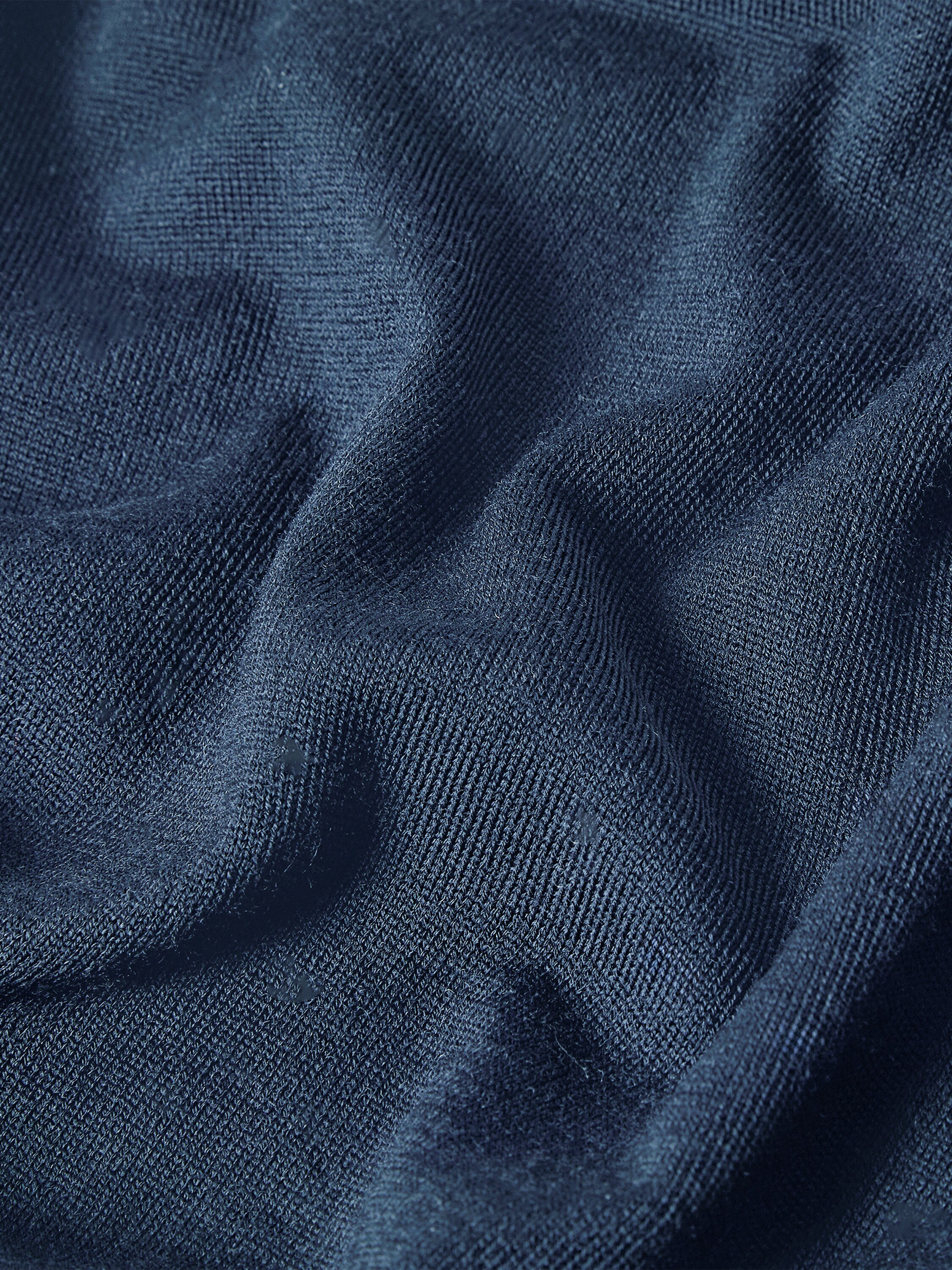 Light Blue Trofeo 15milmil15 Wool Polo Shirt Product detail photo #3