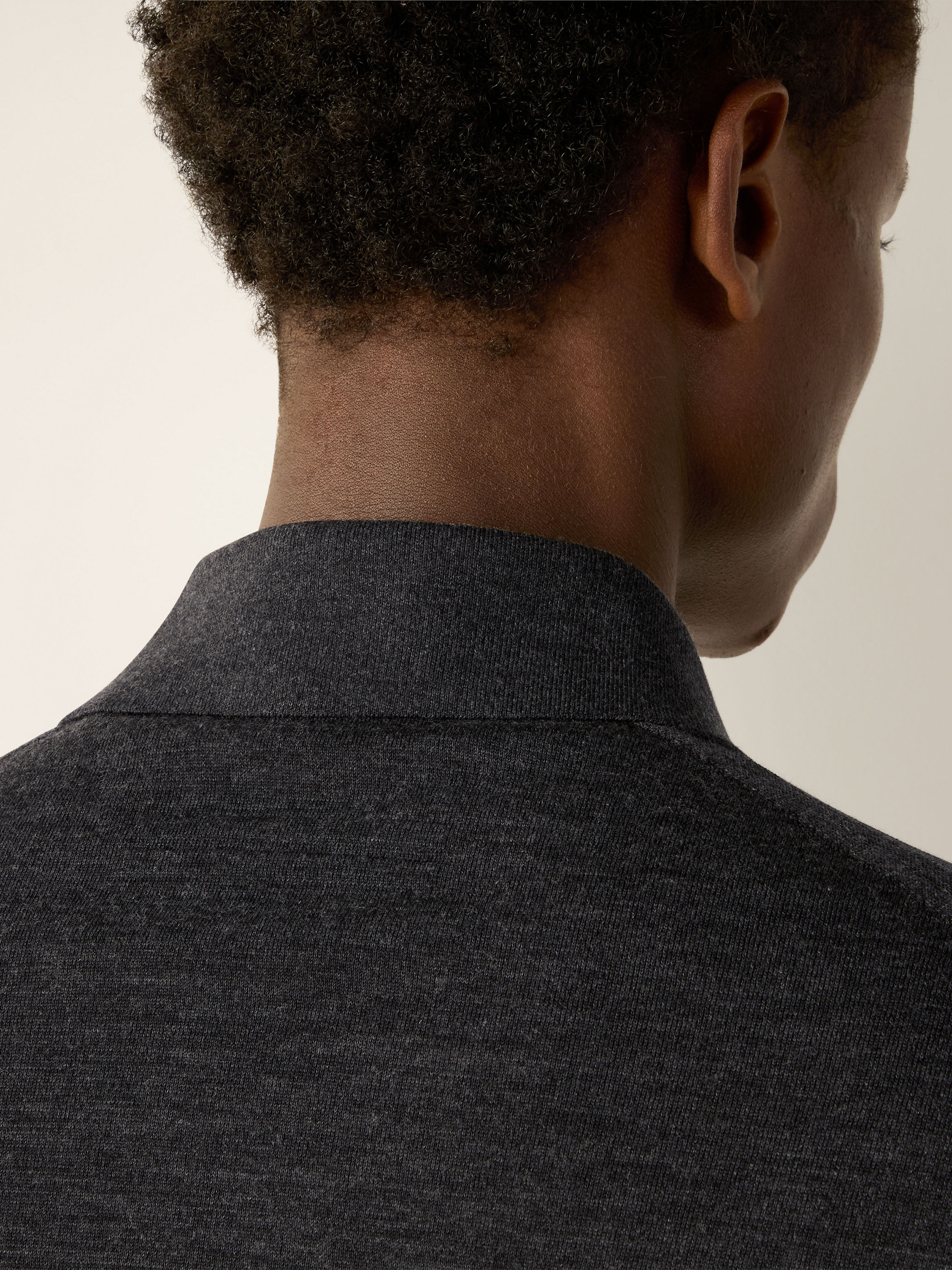 Dark Grey Trofeo 15milmil15 Wool Polo Shirt Product detail photo #1