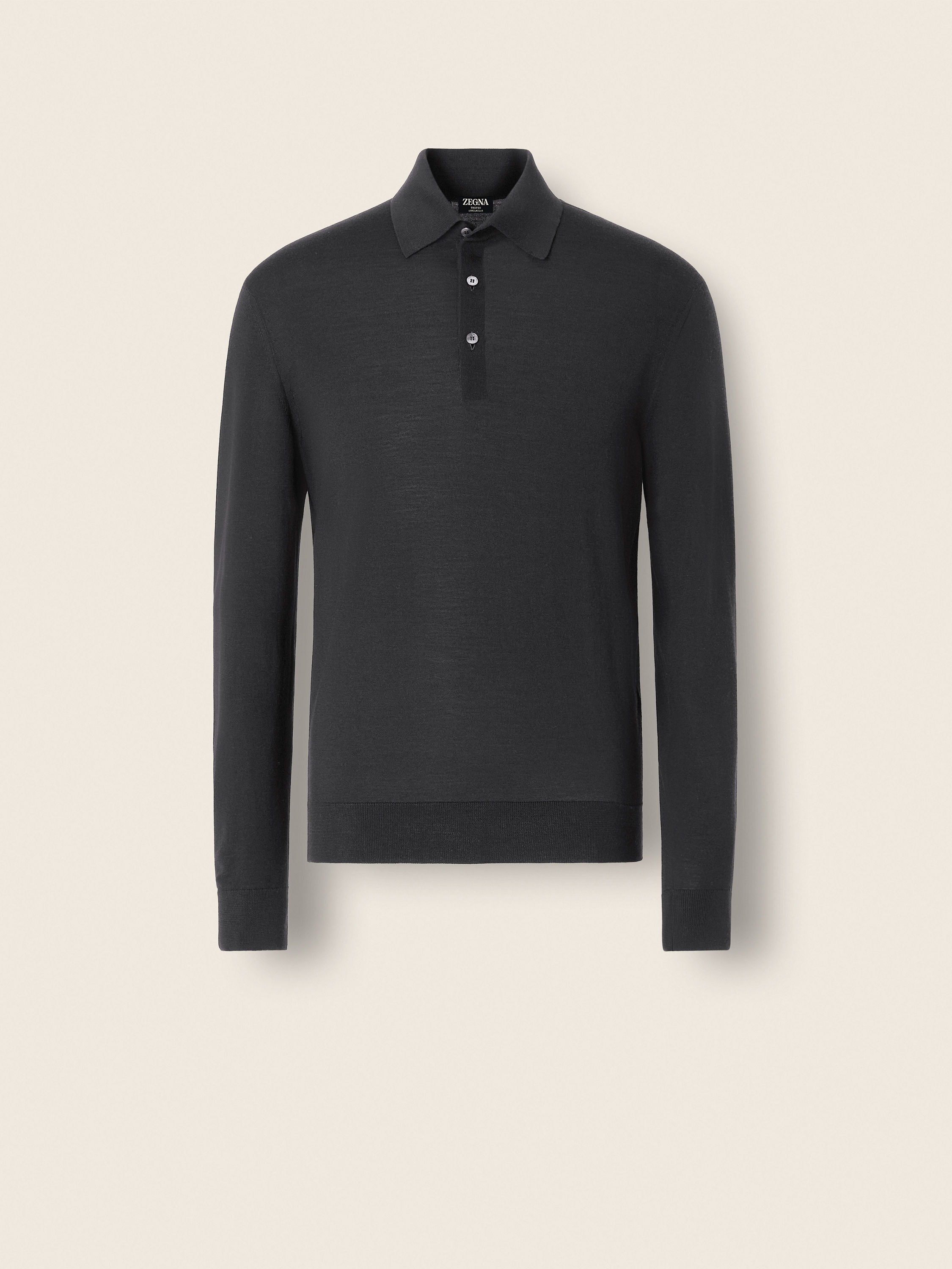Dark Grey Trofeo 15milmil15 Wool Polo Shirt Main product photo