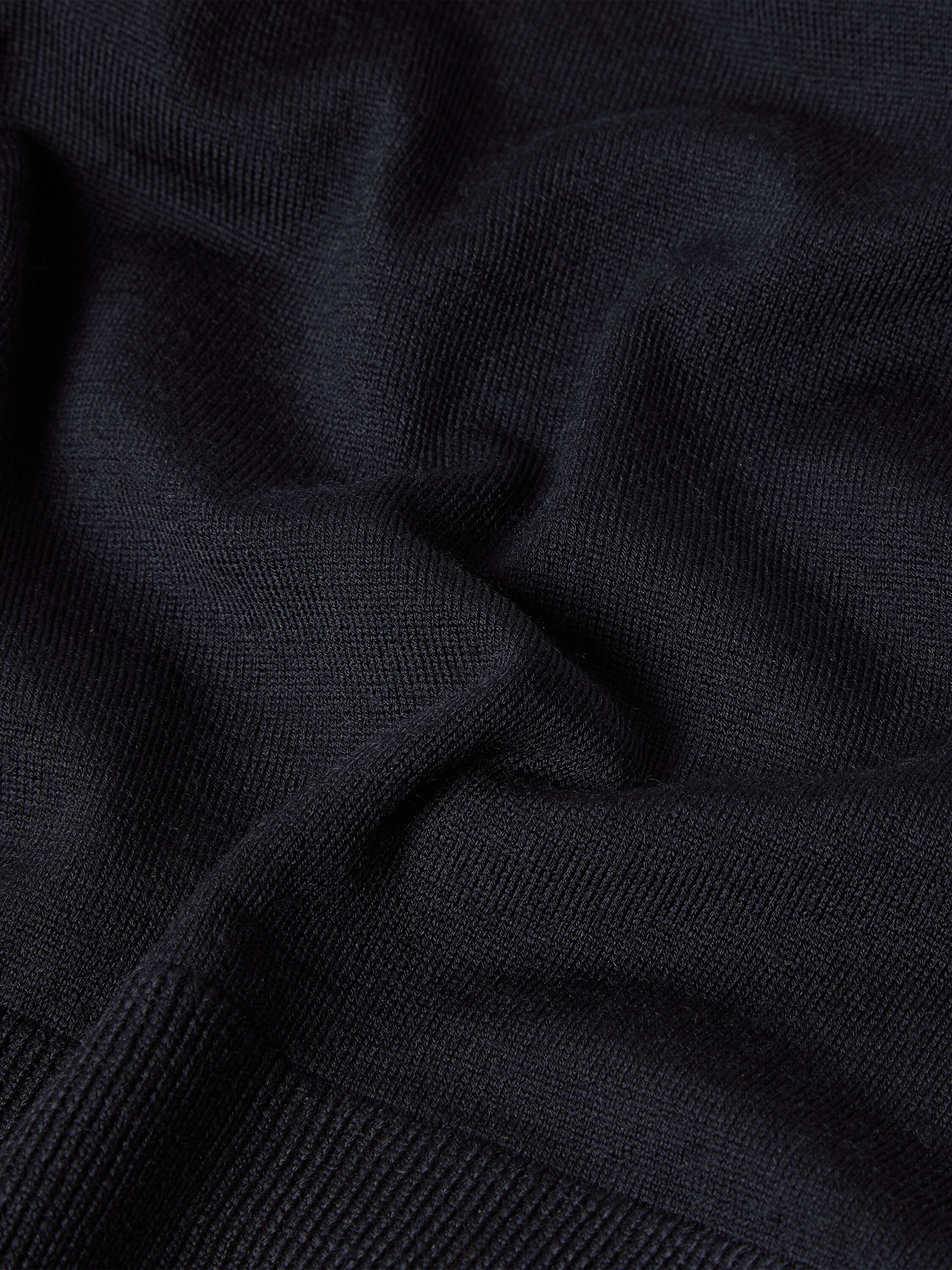 Navy Blue Trofeo 15milmil15 Wool Polo Shirt Product detail photo #3