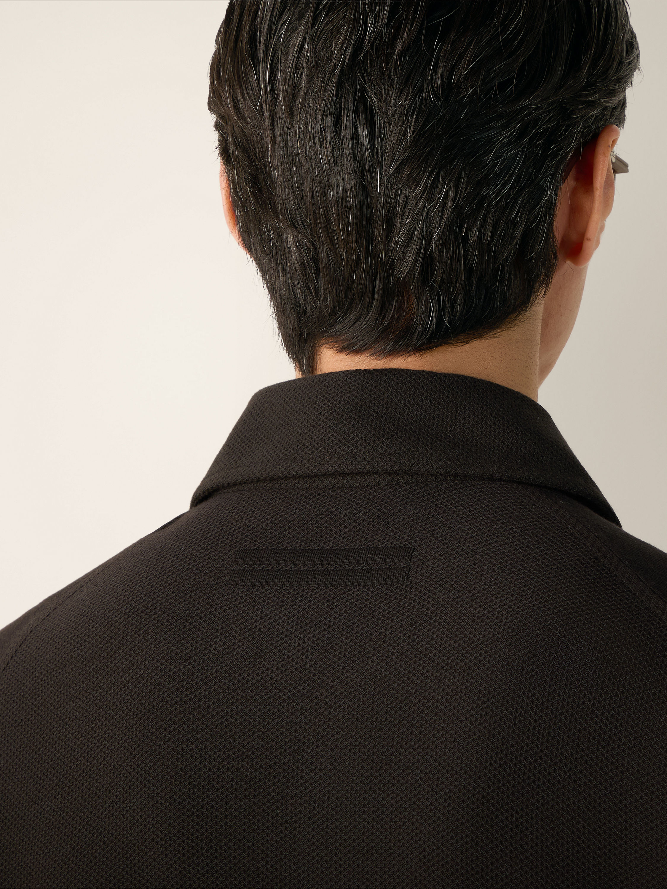 Dark Brown Vellus Aureum Polo Shirt Product detail photo #1
