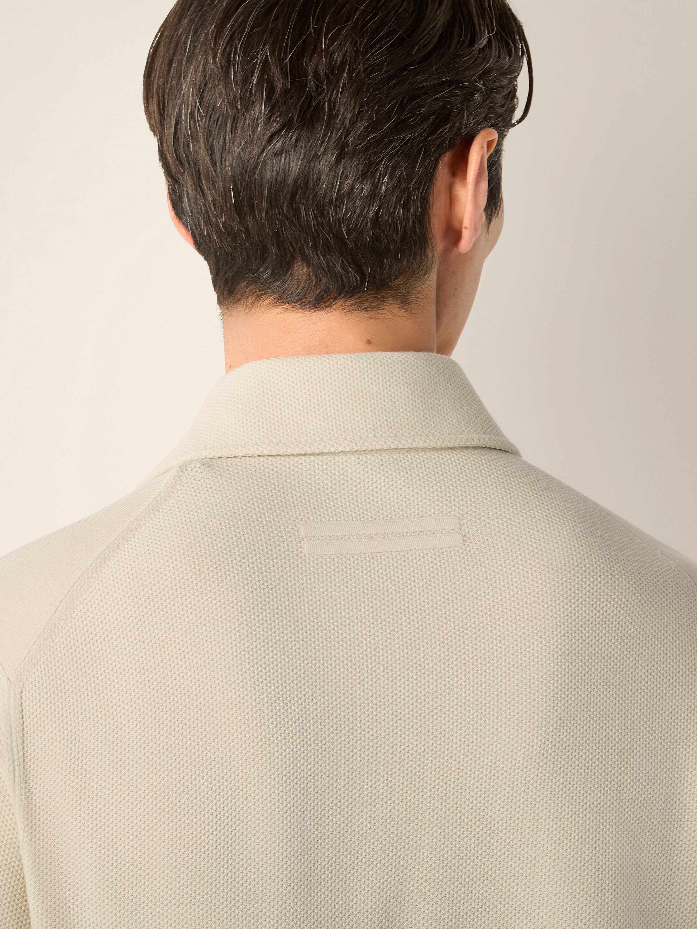 Cream White Vellus Aureum Polo Shirt Product detail photo #1