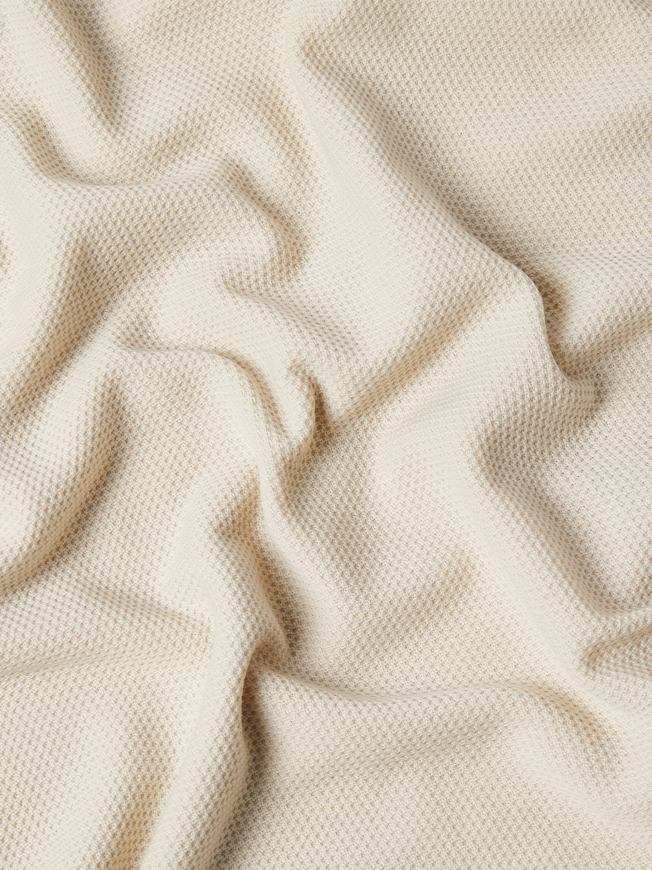 Cream White Vellus Aureum Polo Shirt Product detail photo #4