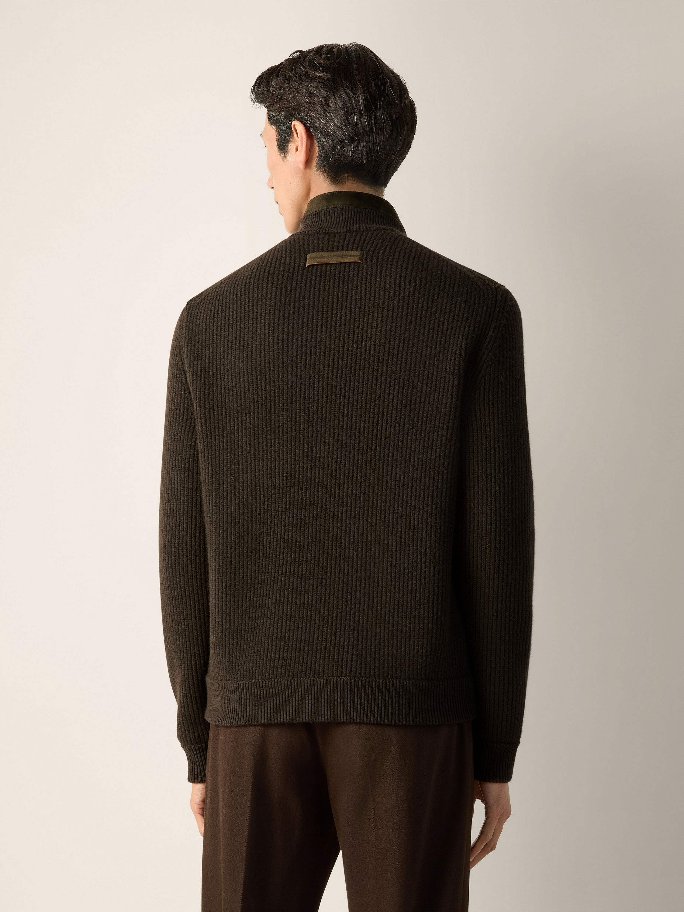 Dark Brown Vellus Aureum Blouson Product detail photo #5