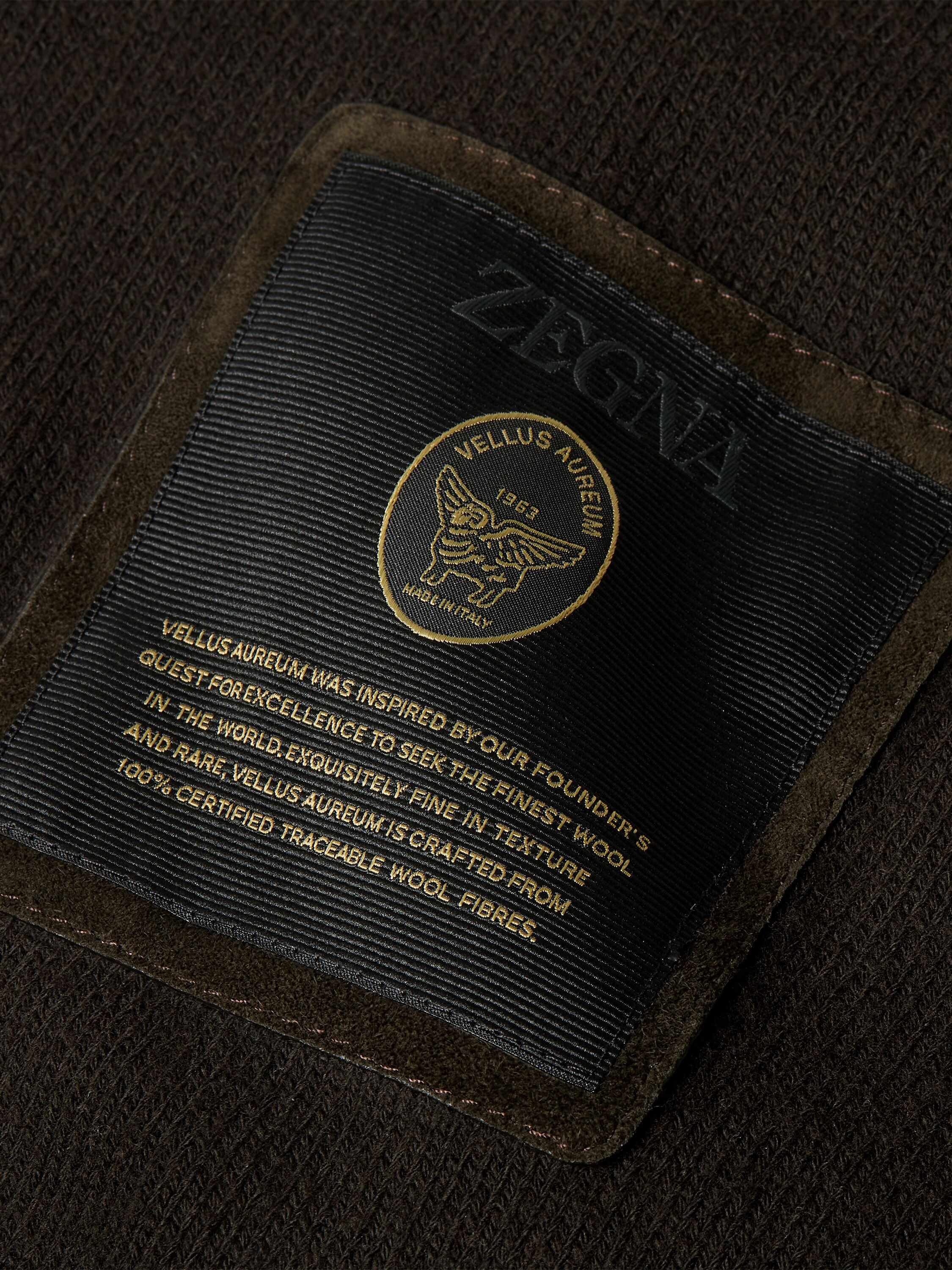 Dark Brown Vellus Aureum Blouson Product detail photo #2