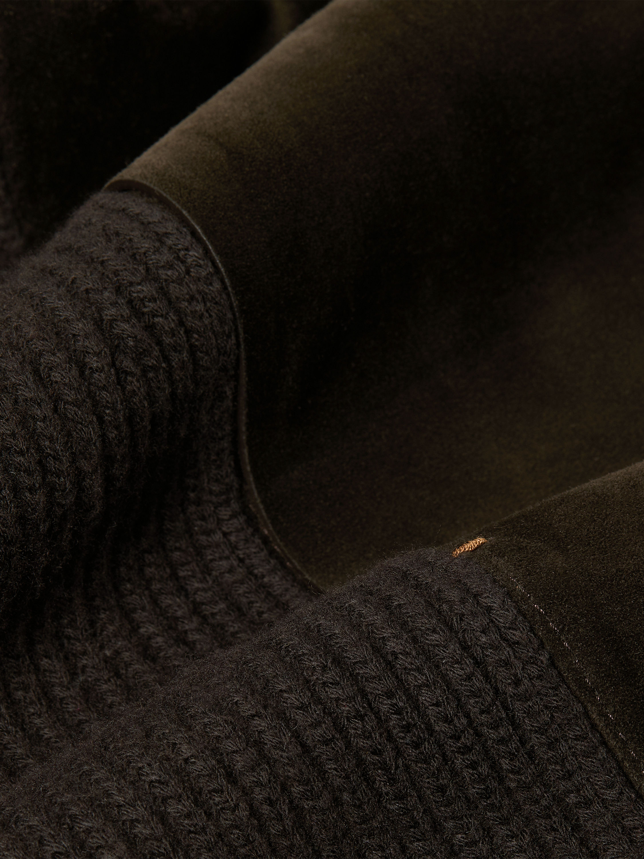 Dark Brown Vellus Aureum Blouson Product detail photo #4