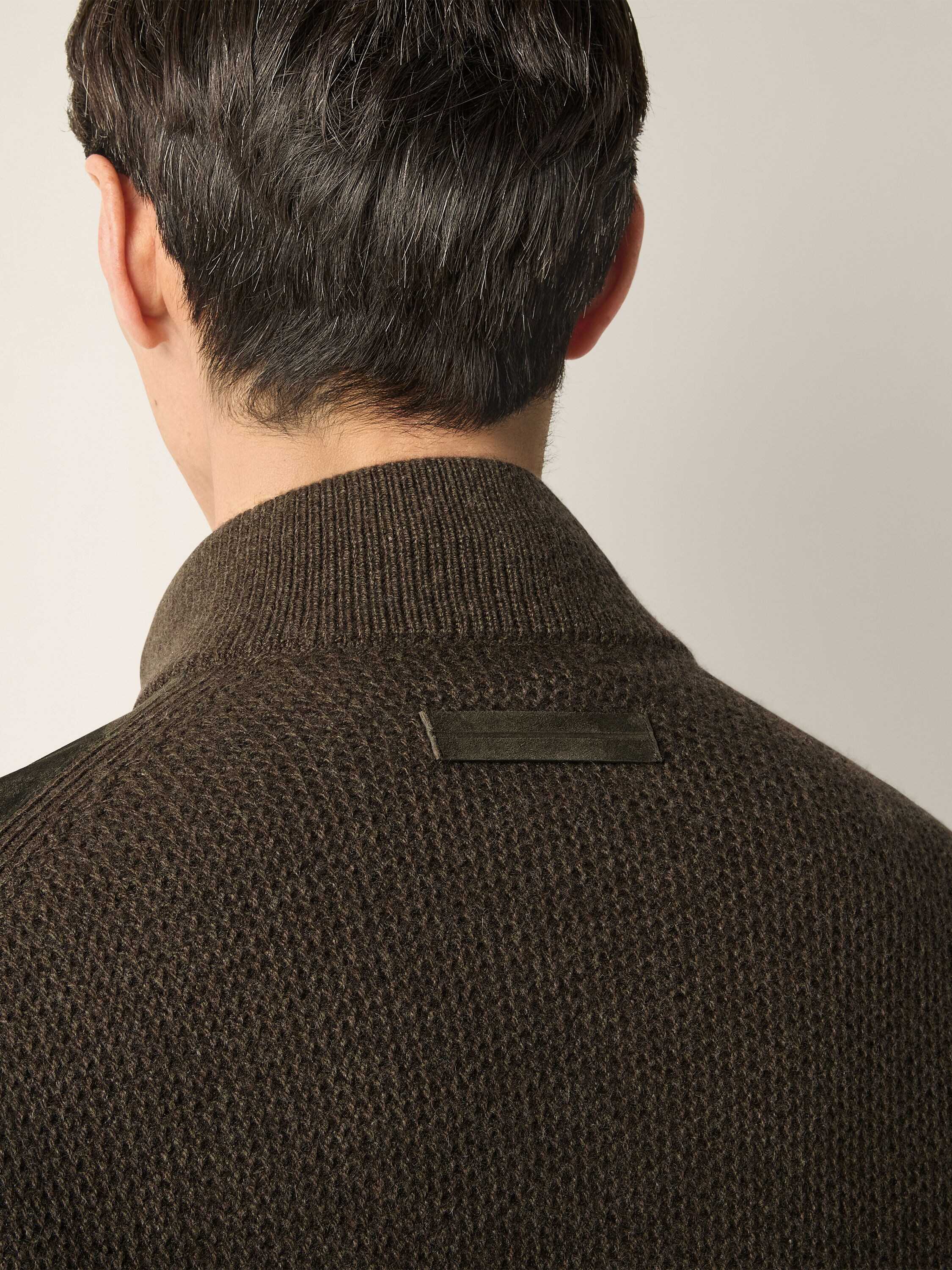 Dark Olive Green Oasi Cashmere Blouson Product detail photo #1