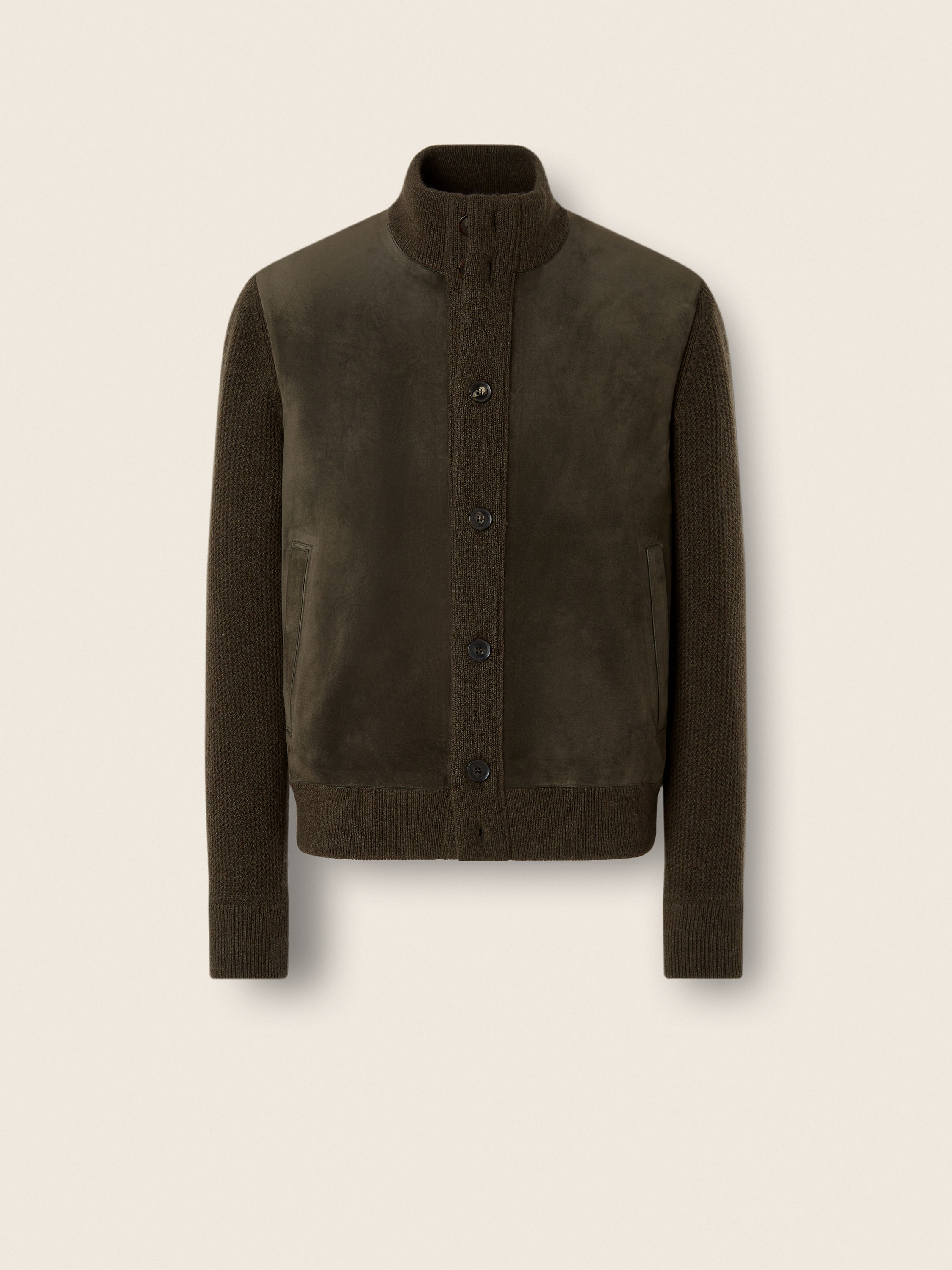 Dark Olive Green Oasi Cashmere Blouson Main product photo