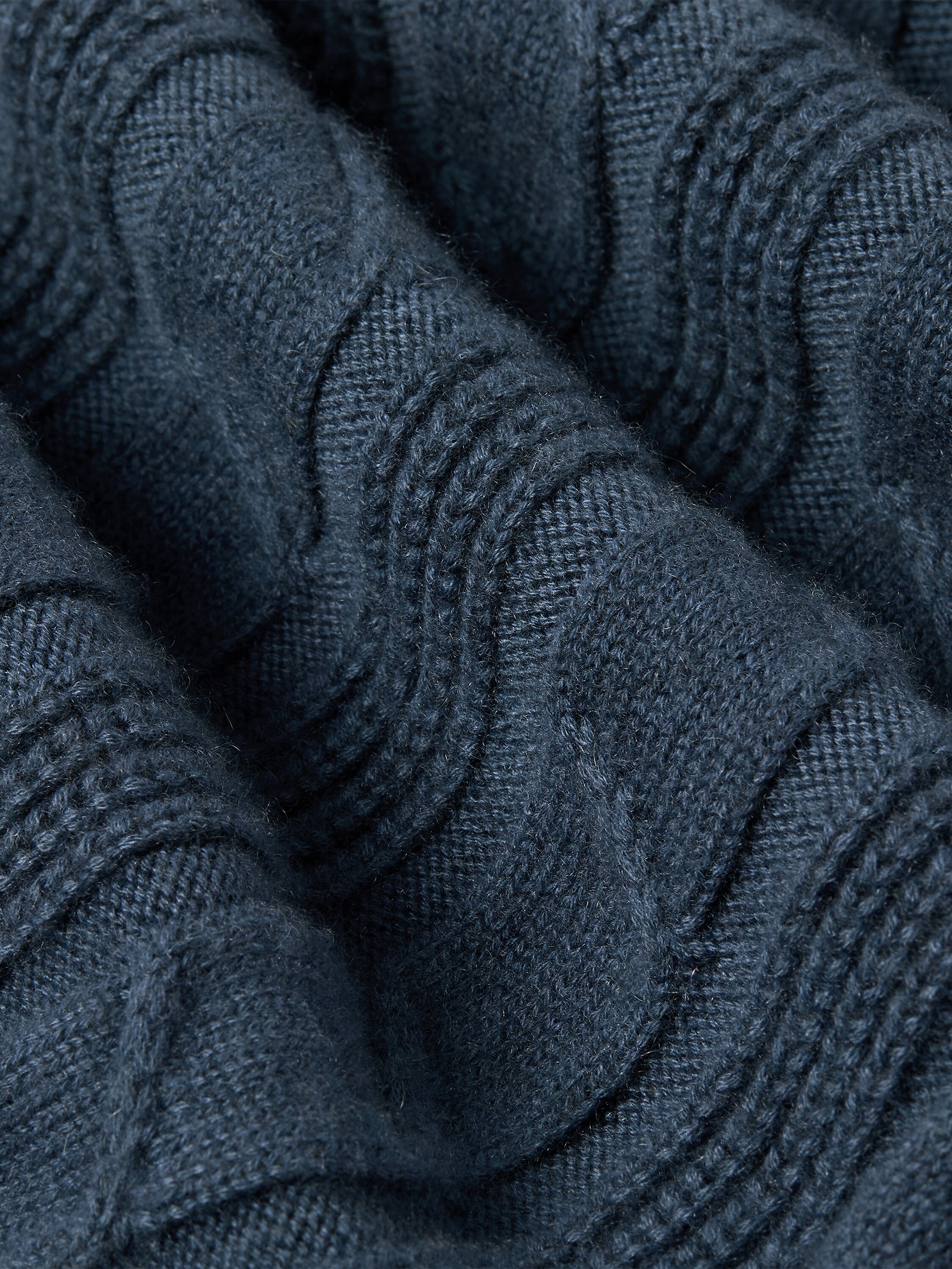 Light Blue Mélange Oasi Cashmere Crewneck Product detail photo #4