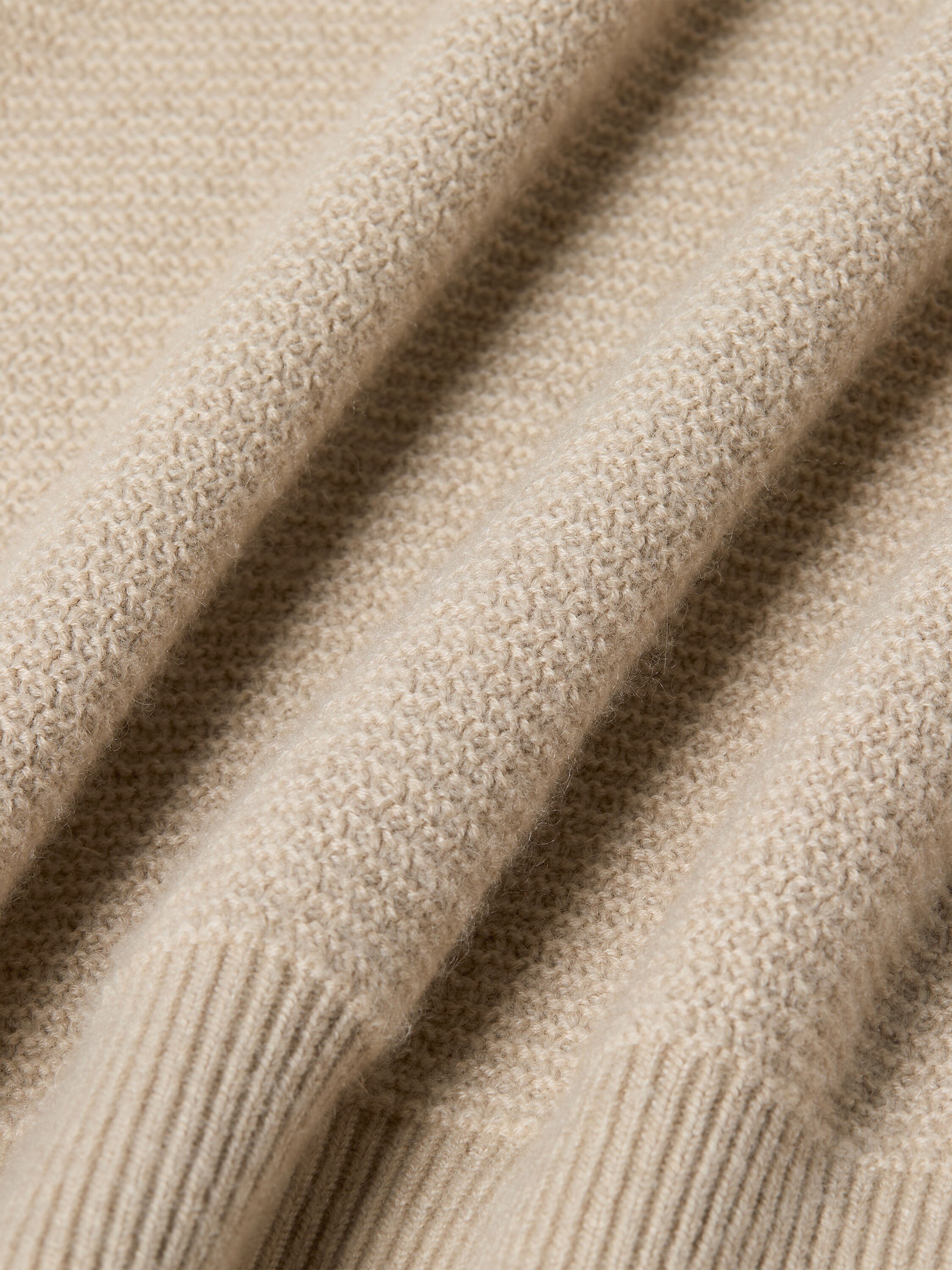 混奶白色 Oasi Cashmere 绿洲羊绒 Polo 衫 产品细节图 #4
