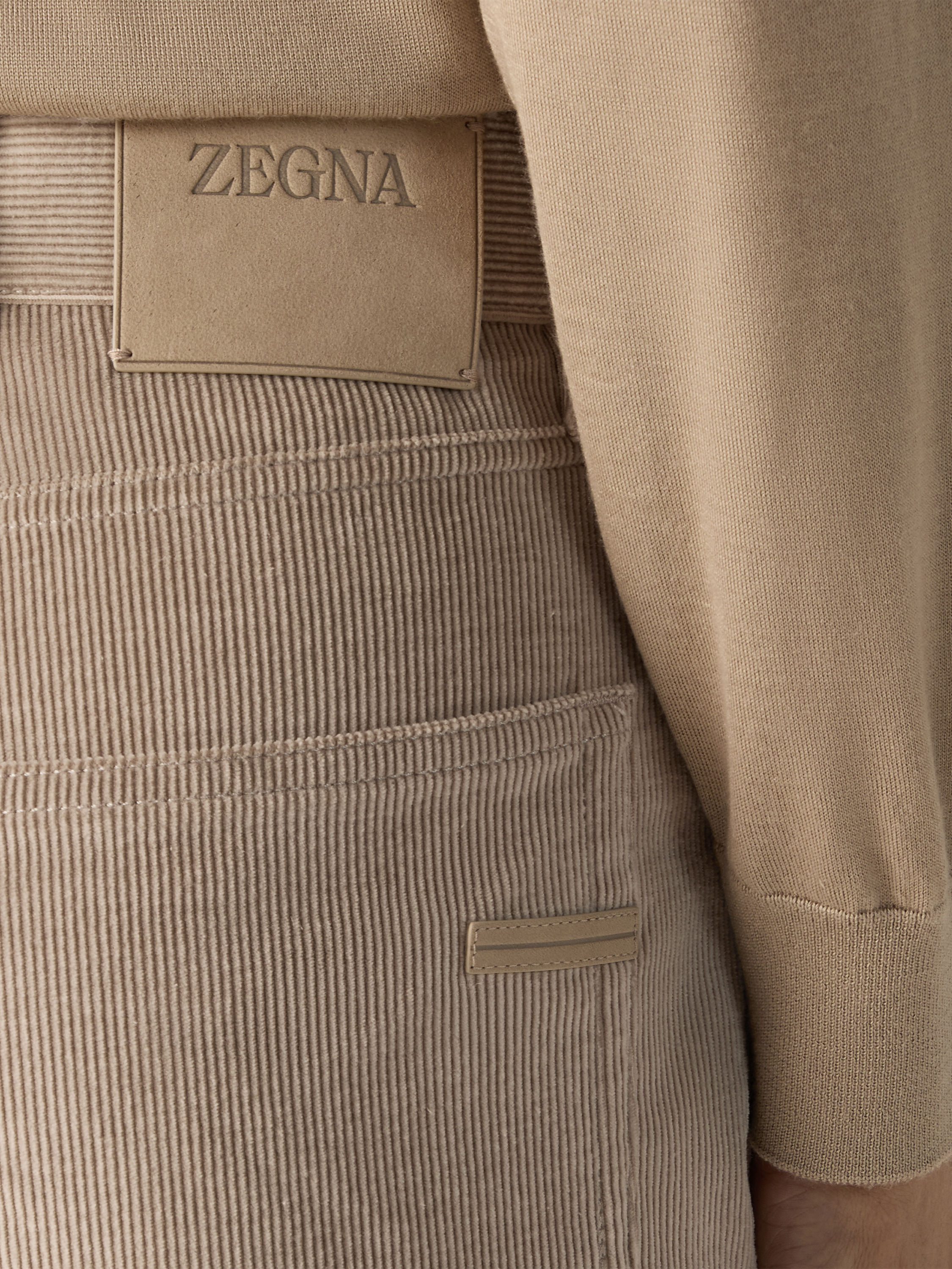 Light Taupe Cashco Roccia Pants Product detail photo #1