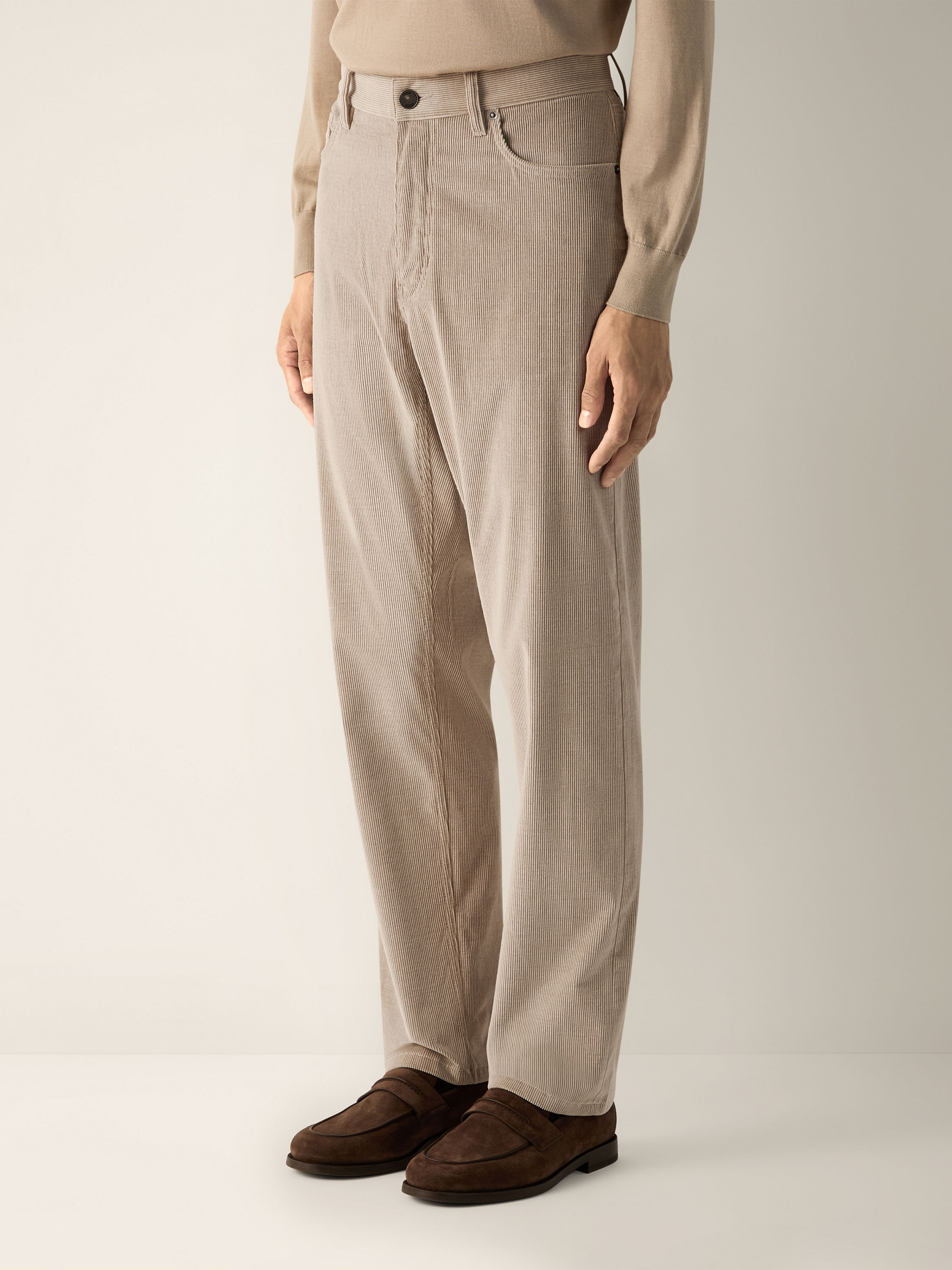 Light Taupe Cashco Roccia Pants Product detail photo #3