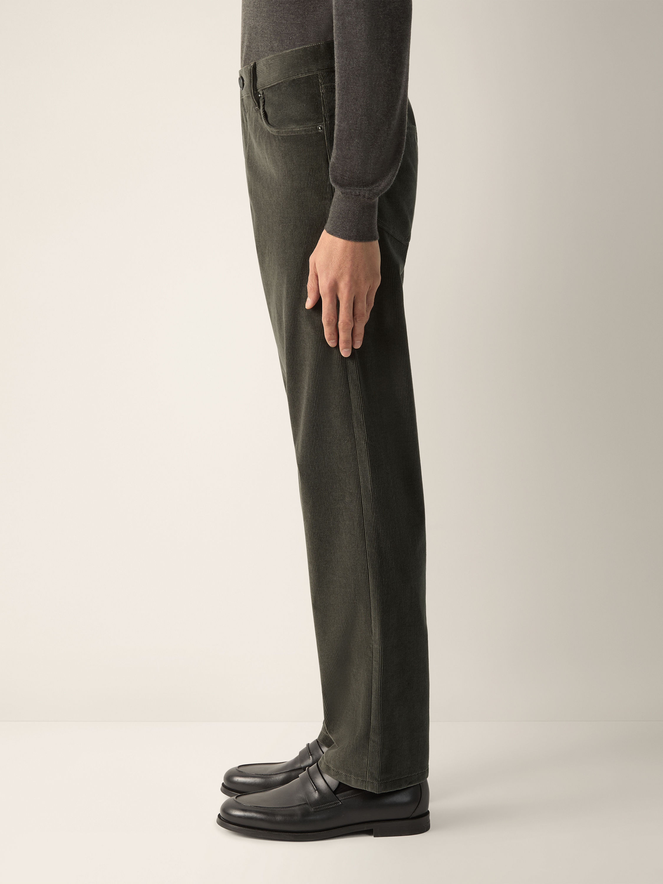 Dark Olive Green Cashco Roccia Pants Product detail photo #2