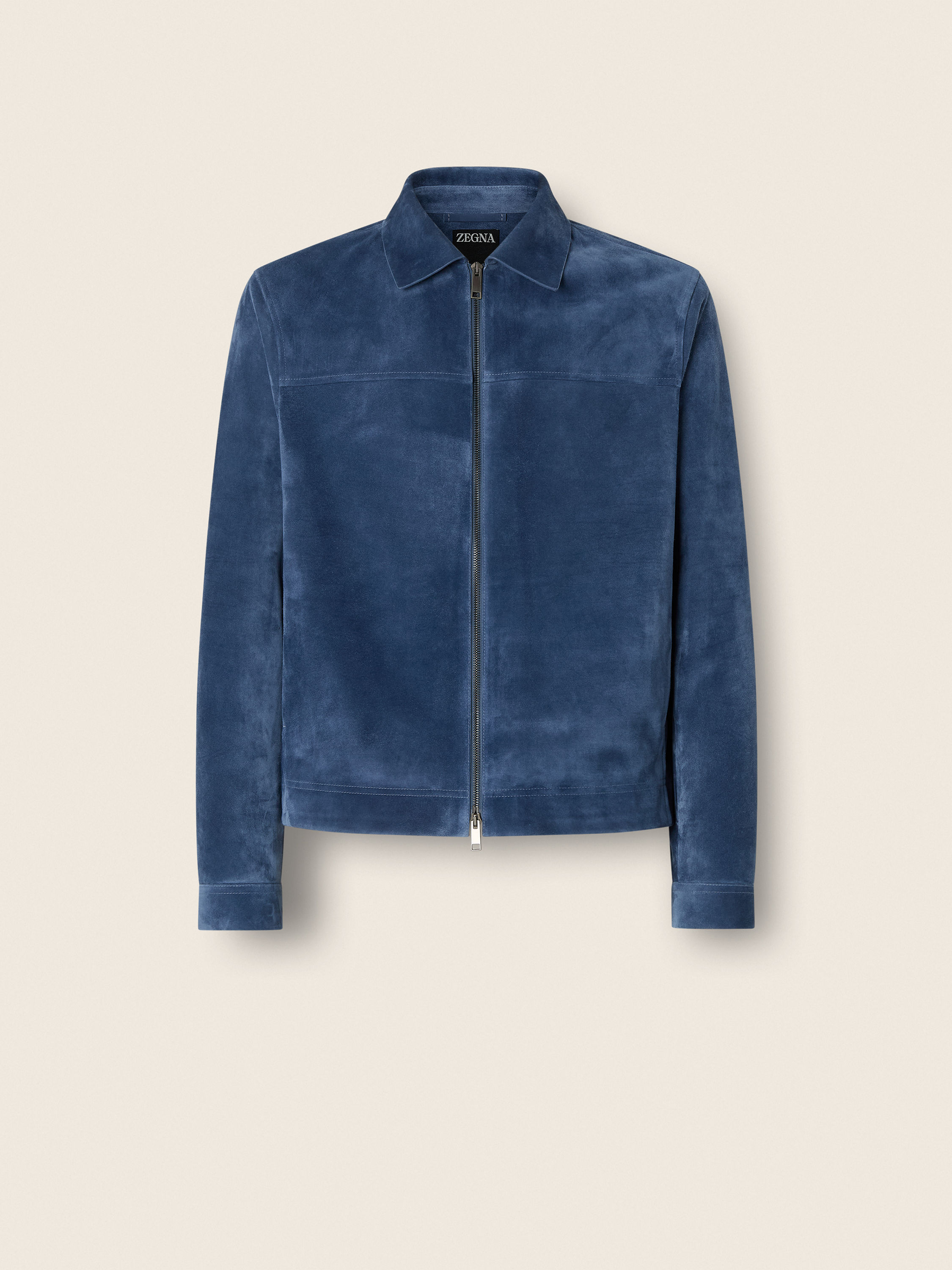Light Blue Suede Blouson Main product photo
