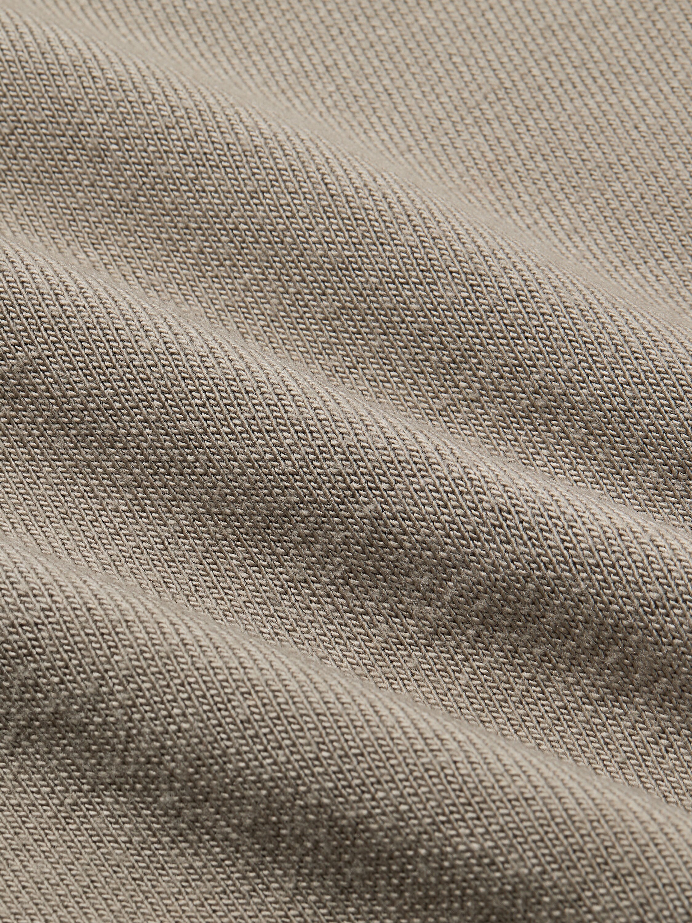 Taupe Wool and Canapa Yarn Turtleneck Product detail photo #3