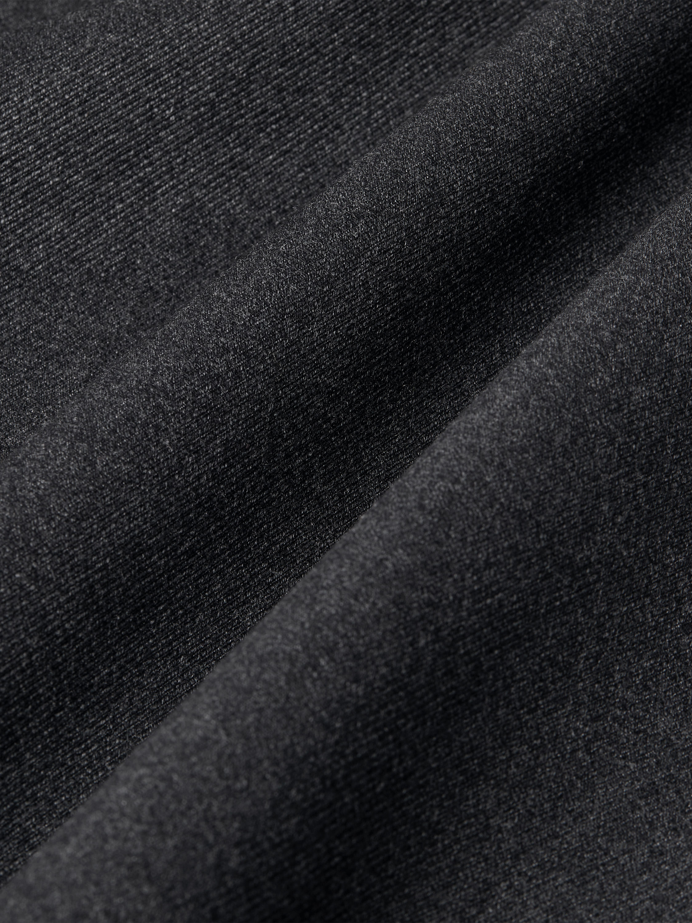 Black Mélange Wool and Cashmere Trench Coat Product detail photo #4