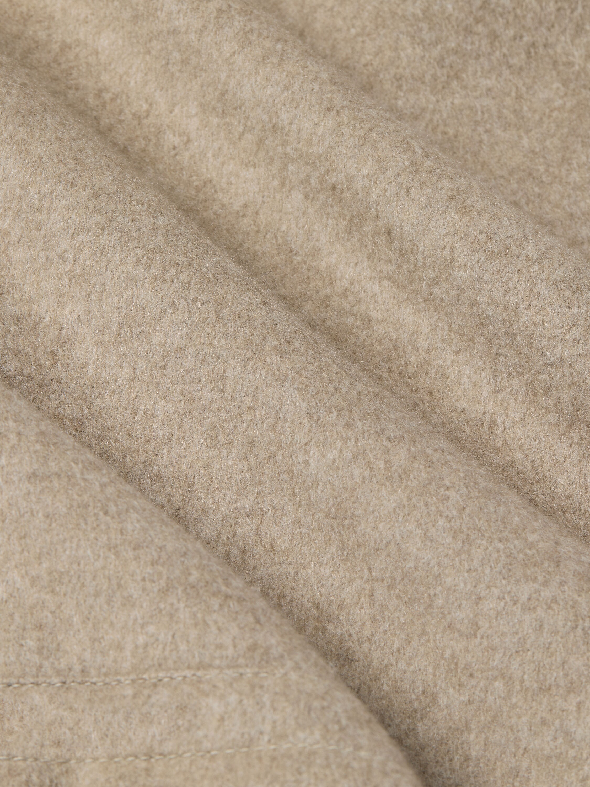 Light Taupe Mélange Oasi Cashmere Elements Car Coat Product detail photo #4