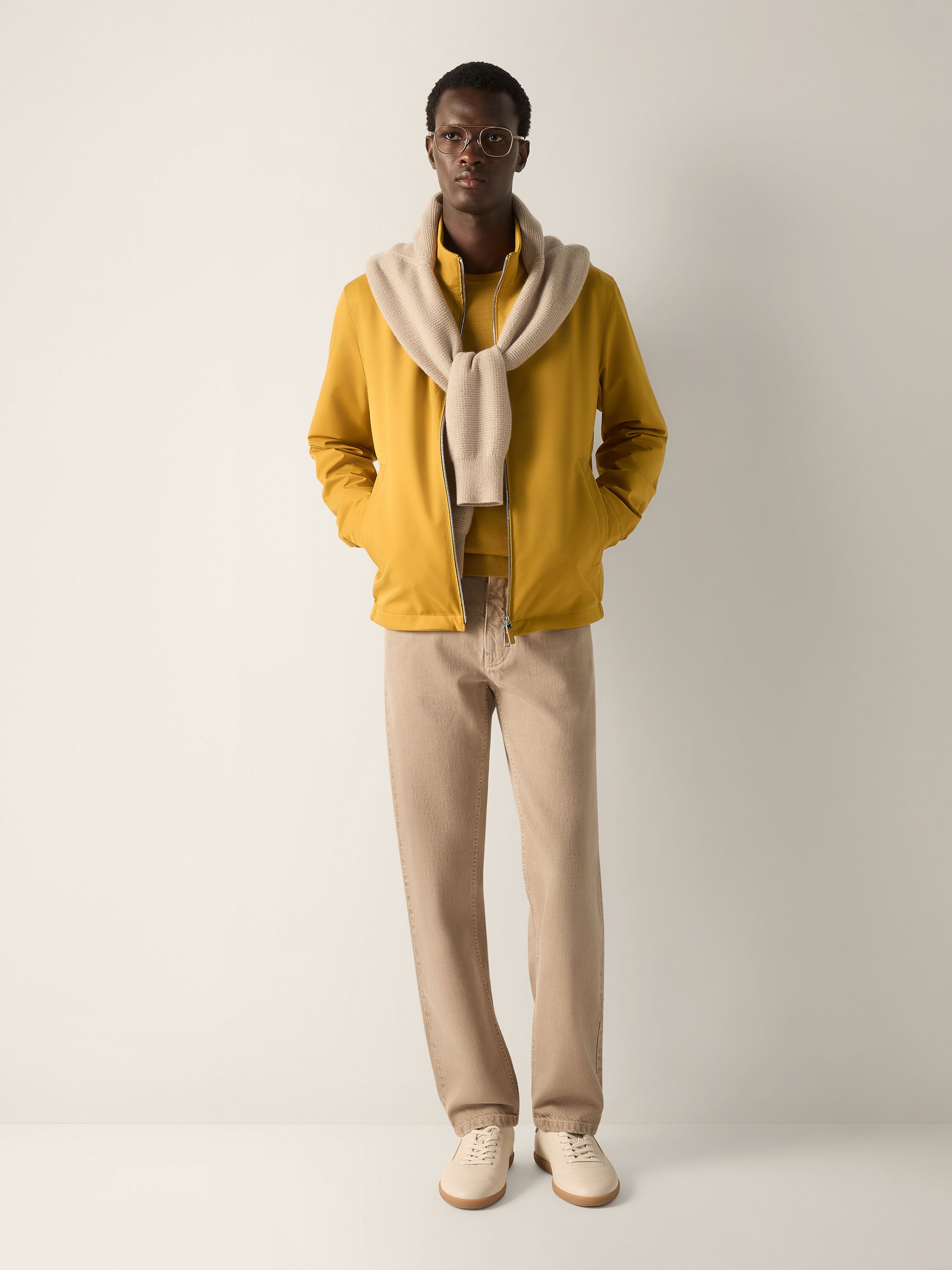 Yellow Microfiber Motorin 100cc Blouson Product detail photo #1