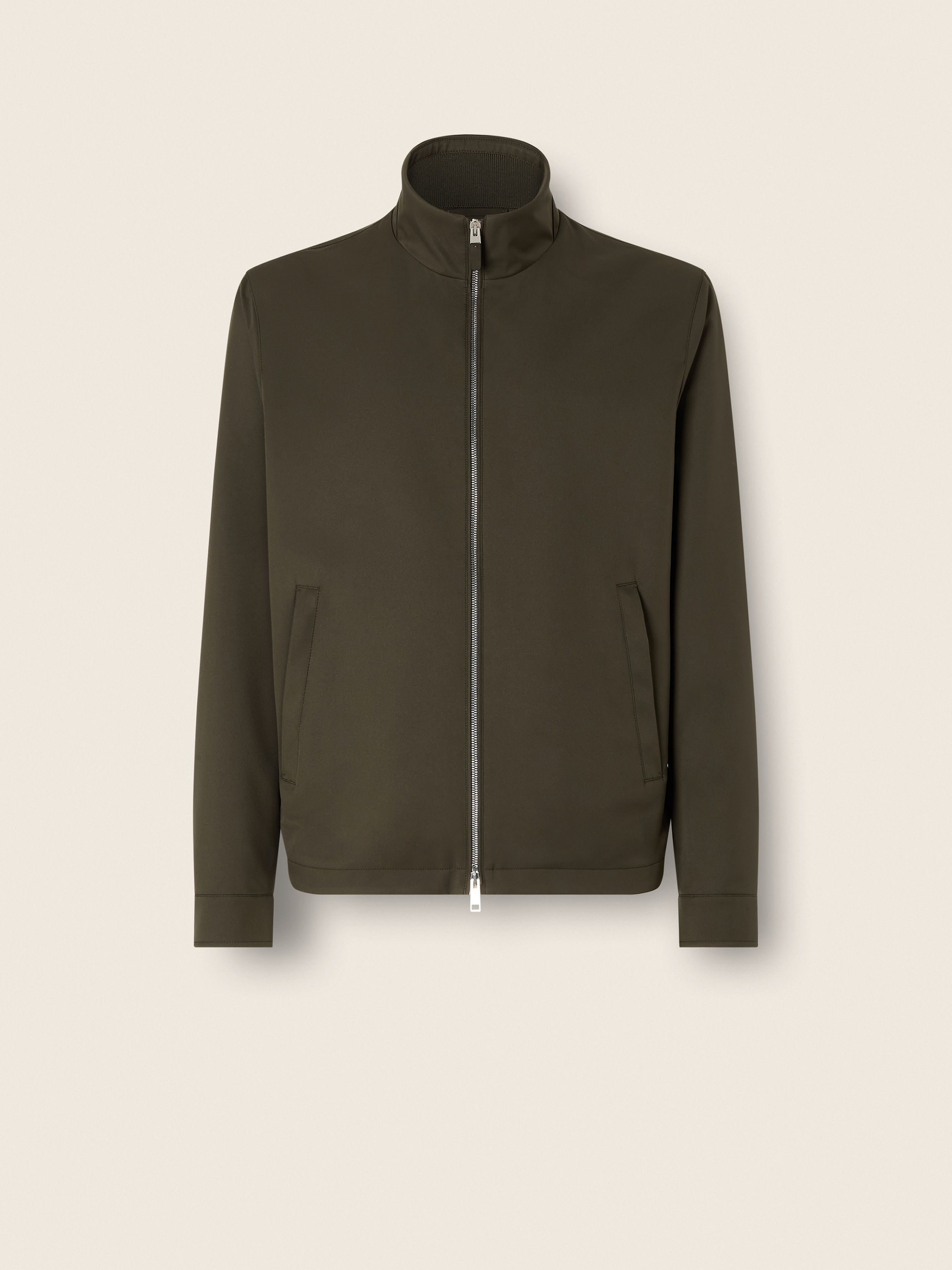 Dark Olive Green Microfiber Motorin 100cc Blouson Main product photo