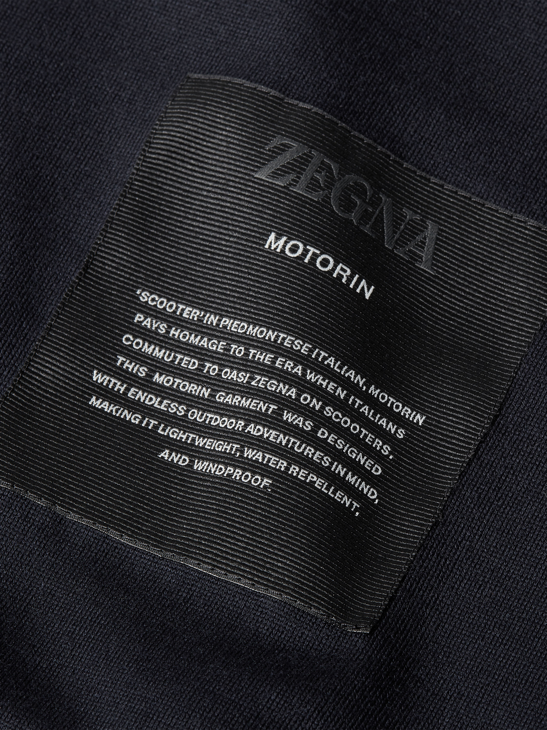 Navy Blue Microfiber Motorin 300cc Car Coat Product detail photo #2
