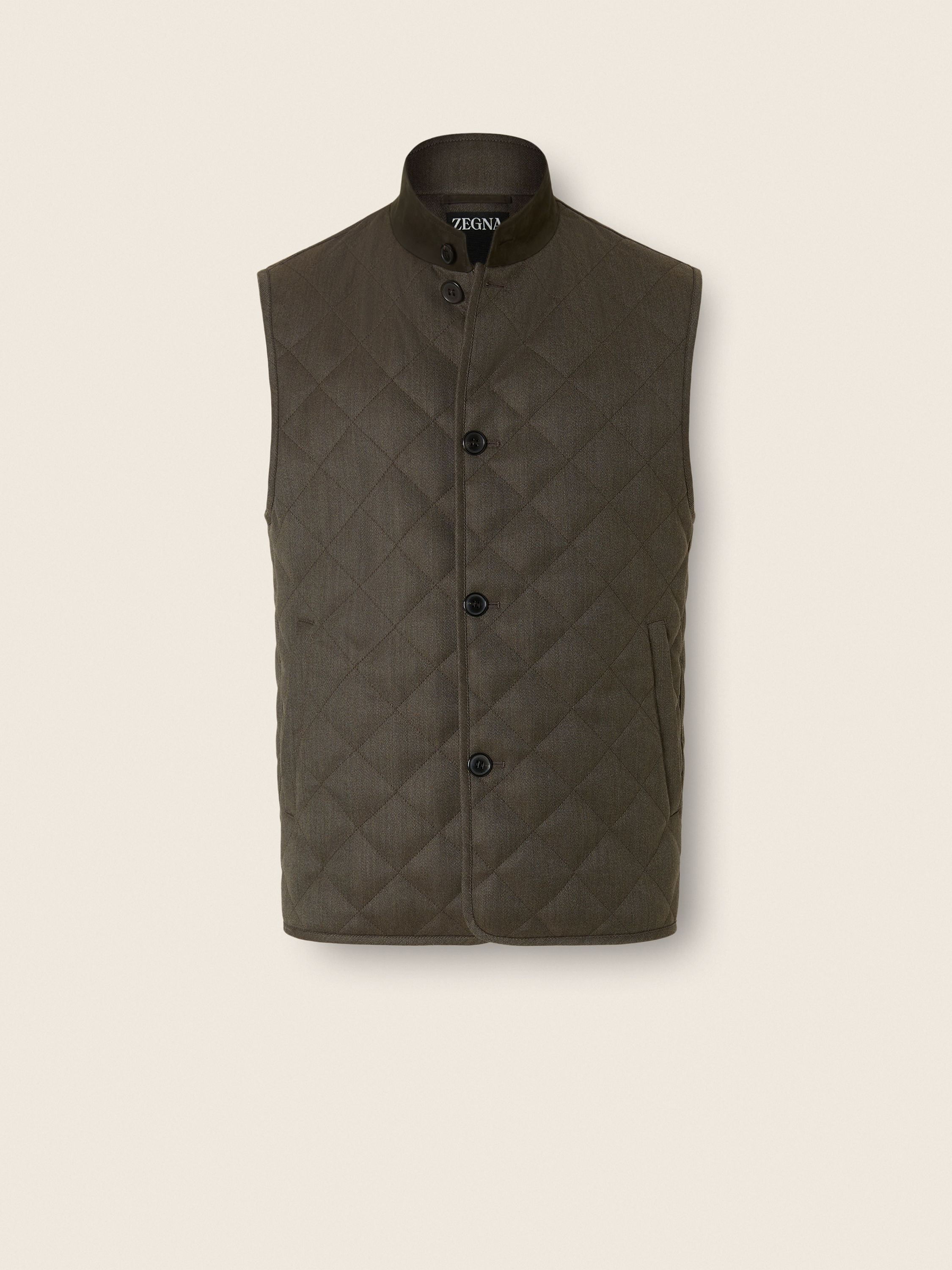 Dark Olive Green Trofeo 15milmil15 Wool Vest Main product photo