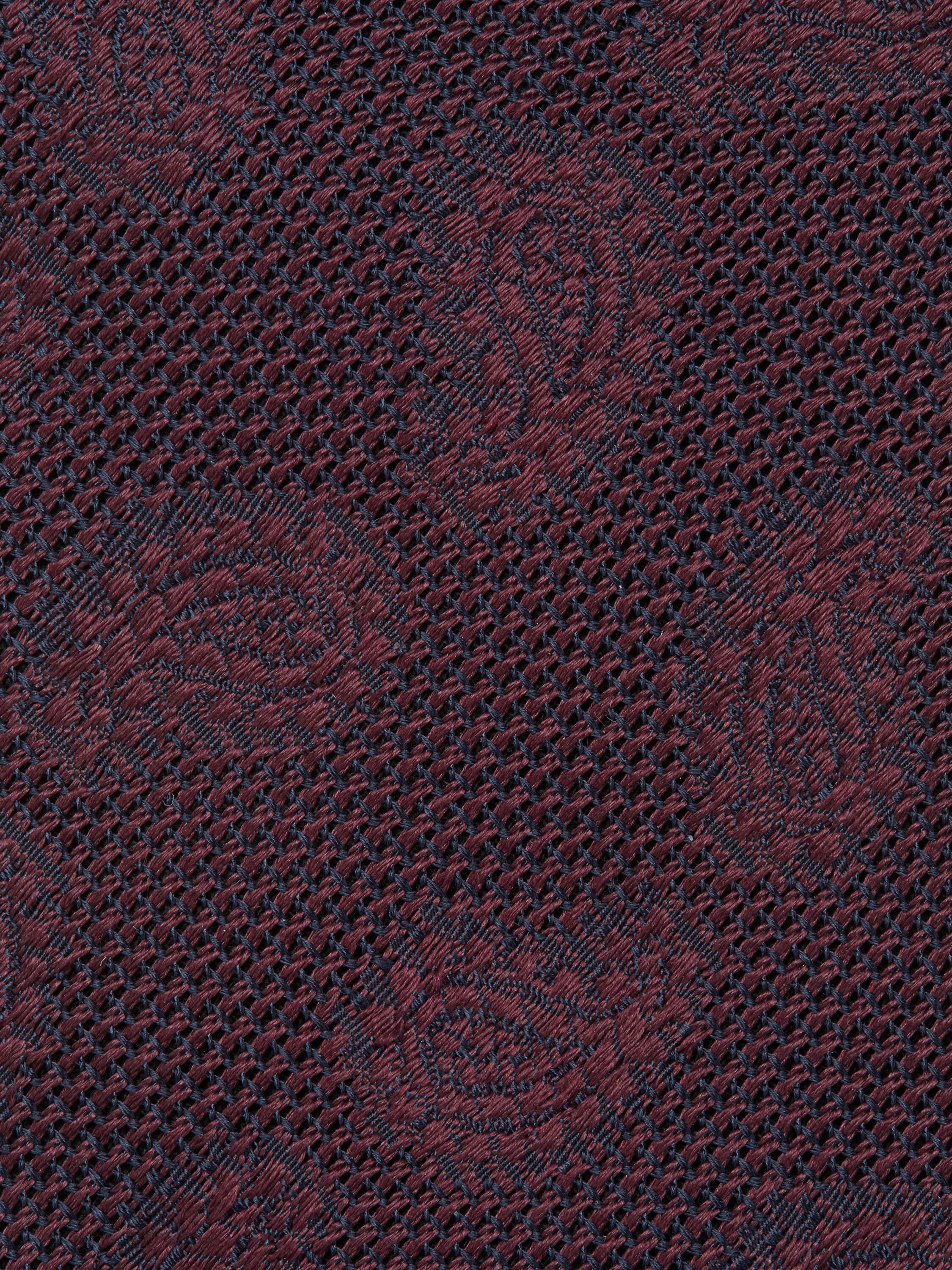 Burgundy Silk Tie Product detail photo #1