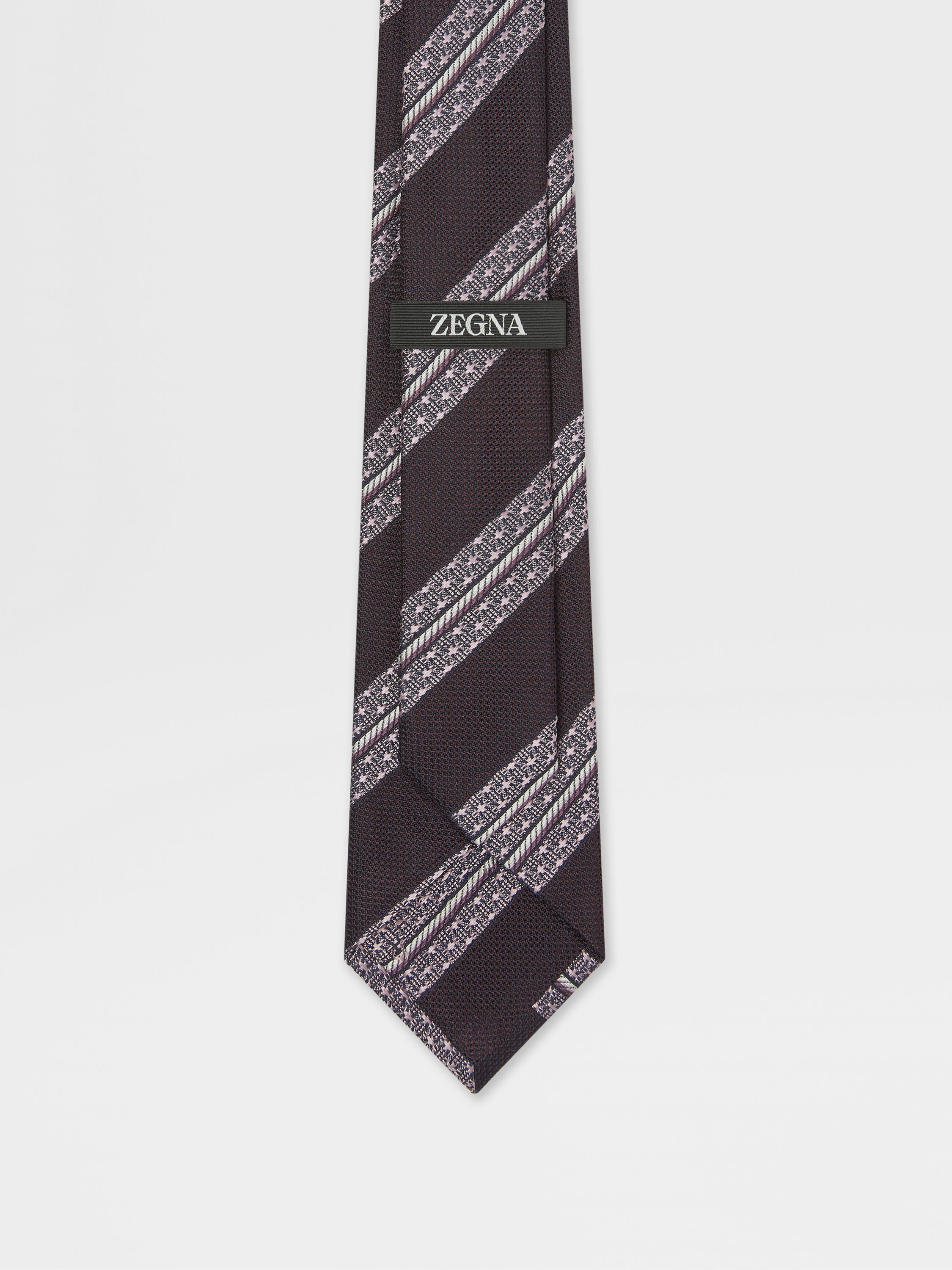 酒红色桑蚕丝领带 產品細節圖 #2