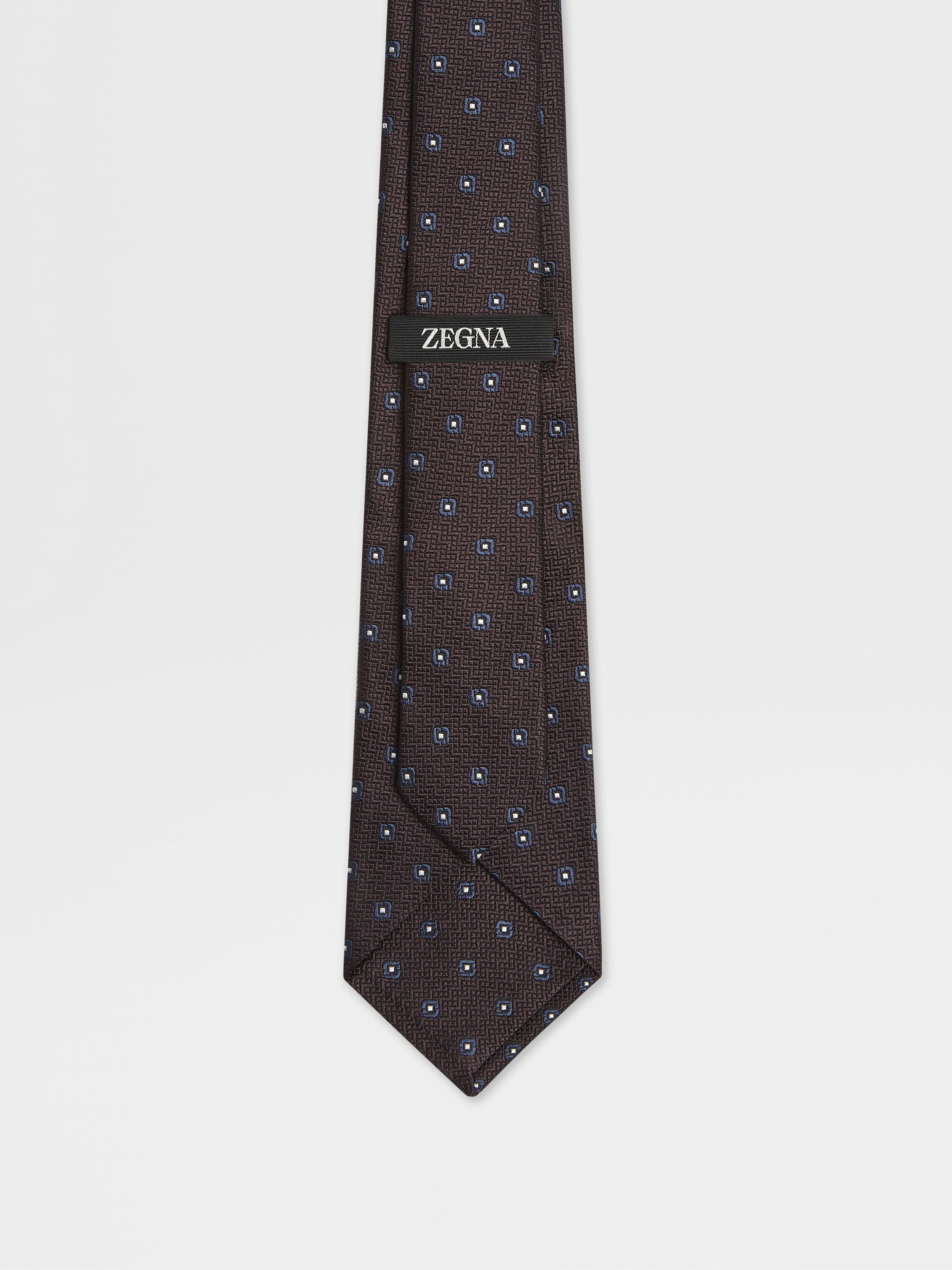 Dark Brown Silk Tie Product detail photo #2