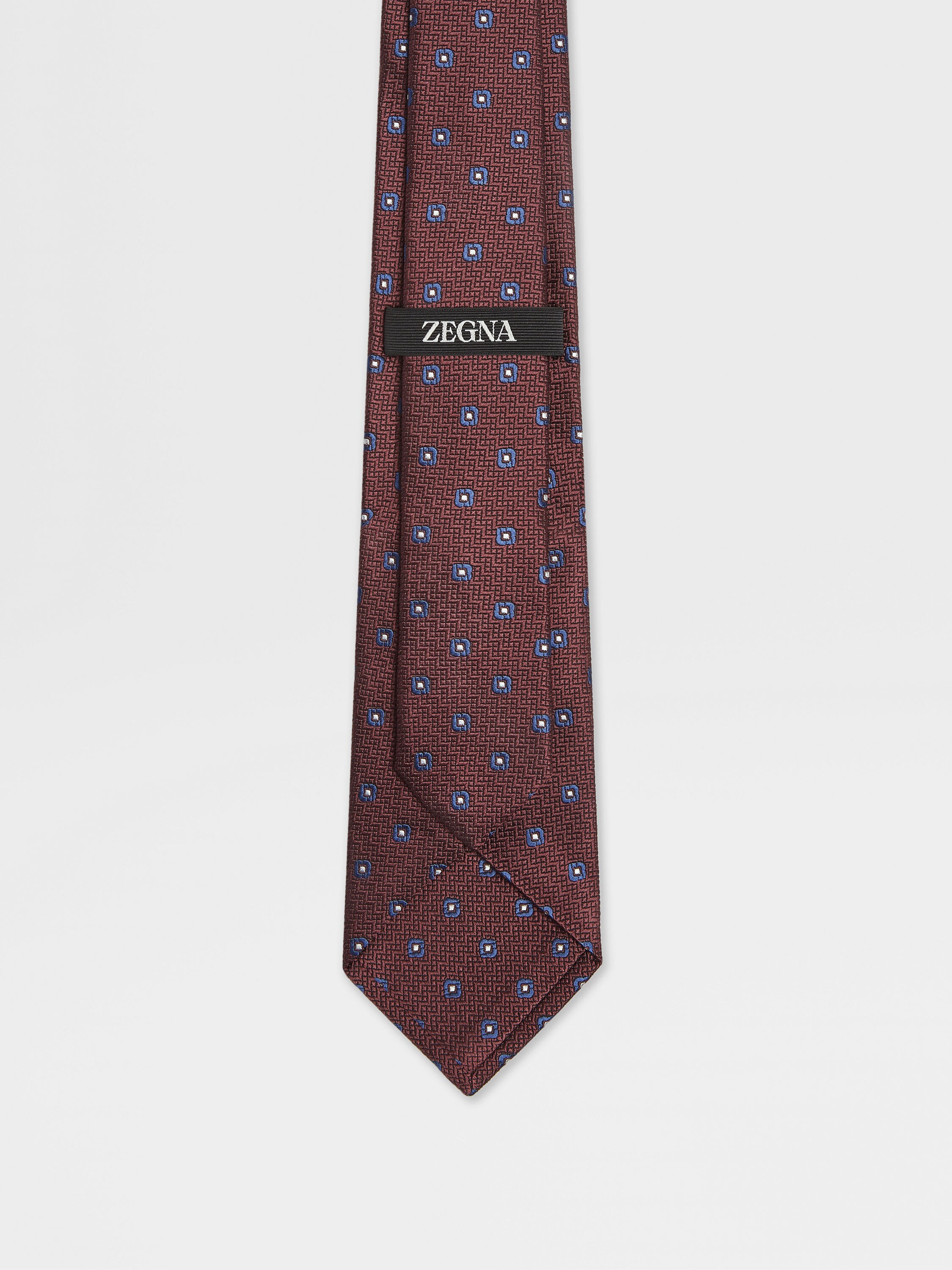 Burgundy Silk Tie Product detail photo #2