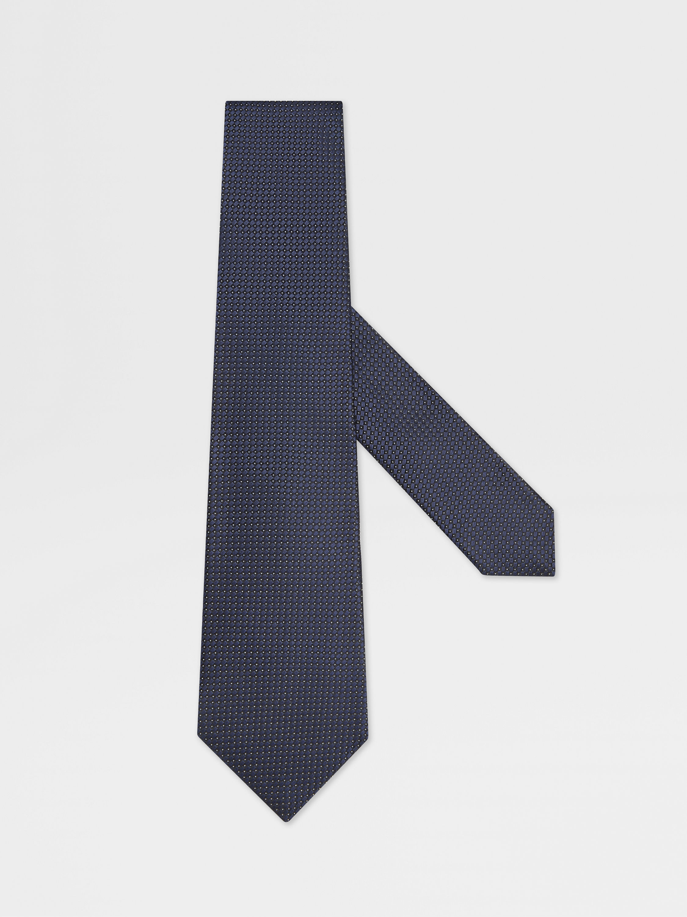 Dark Blue Silk Tie Main product photo