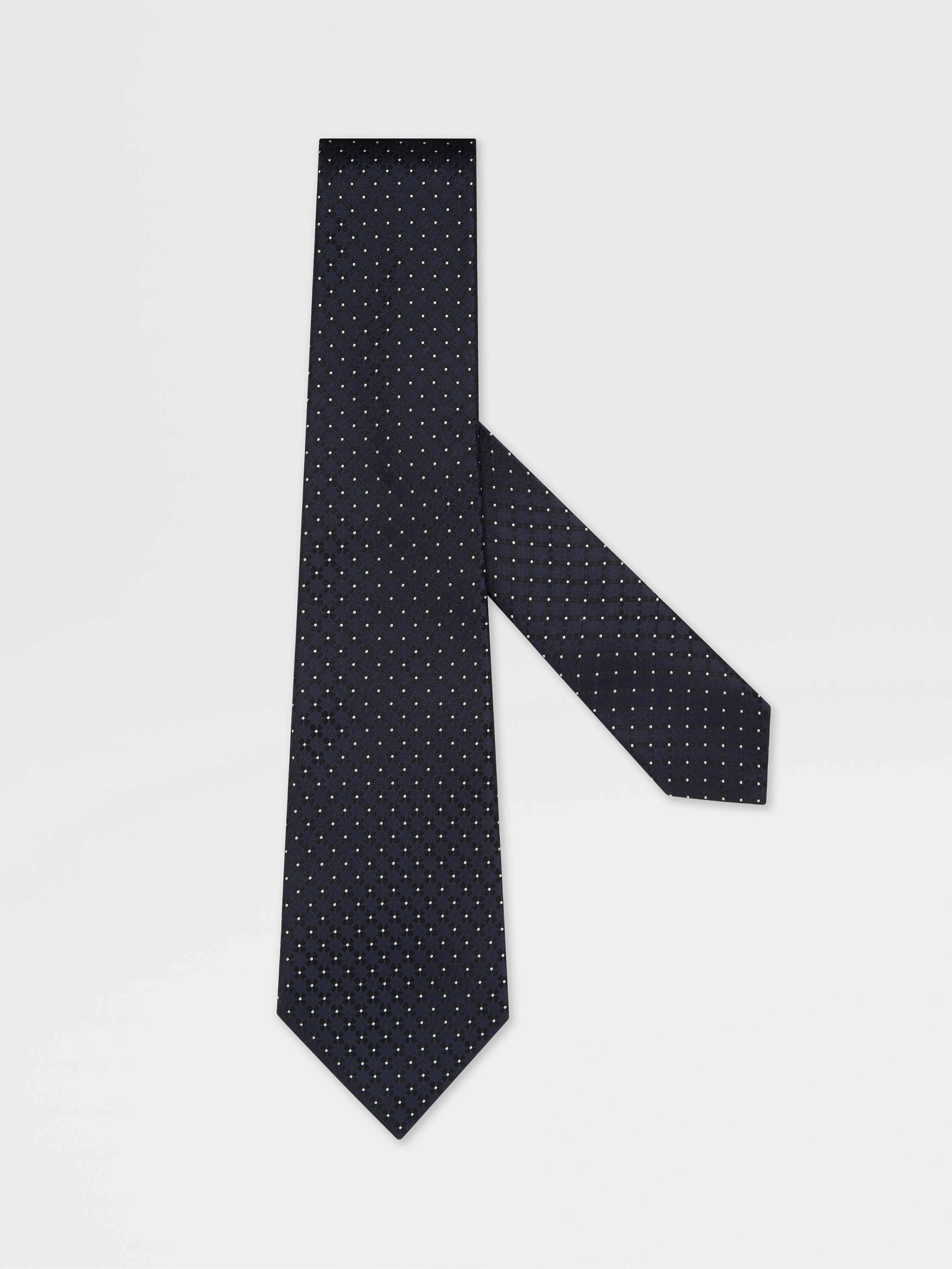 Dark Blue Silk Tie Main product photo