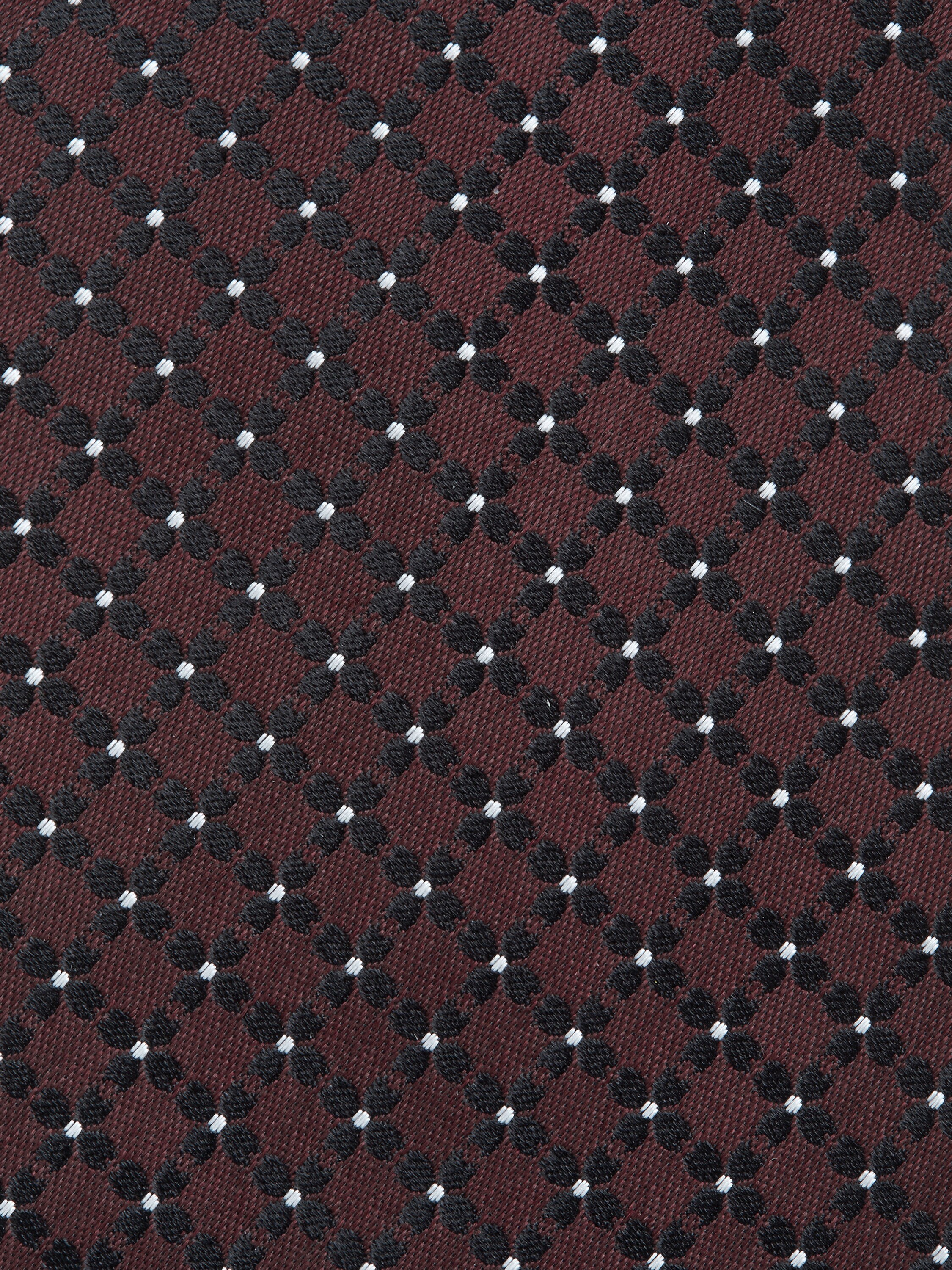 Burgundy Silk Tie Product detail photo #1