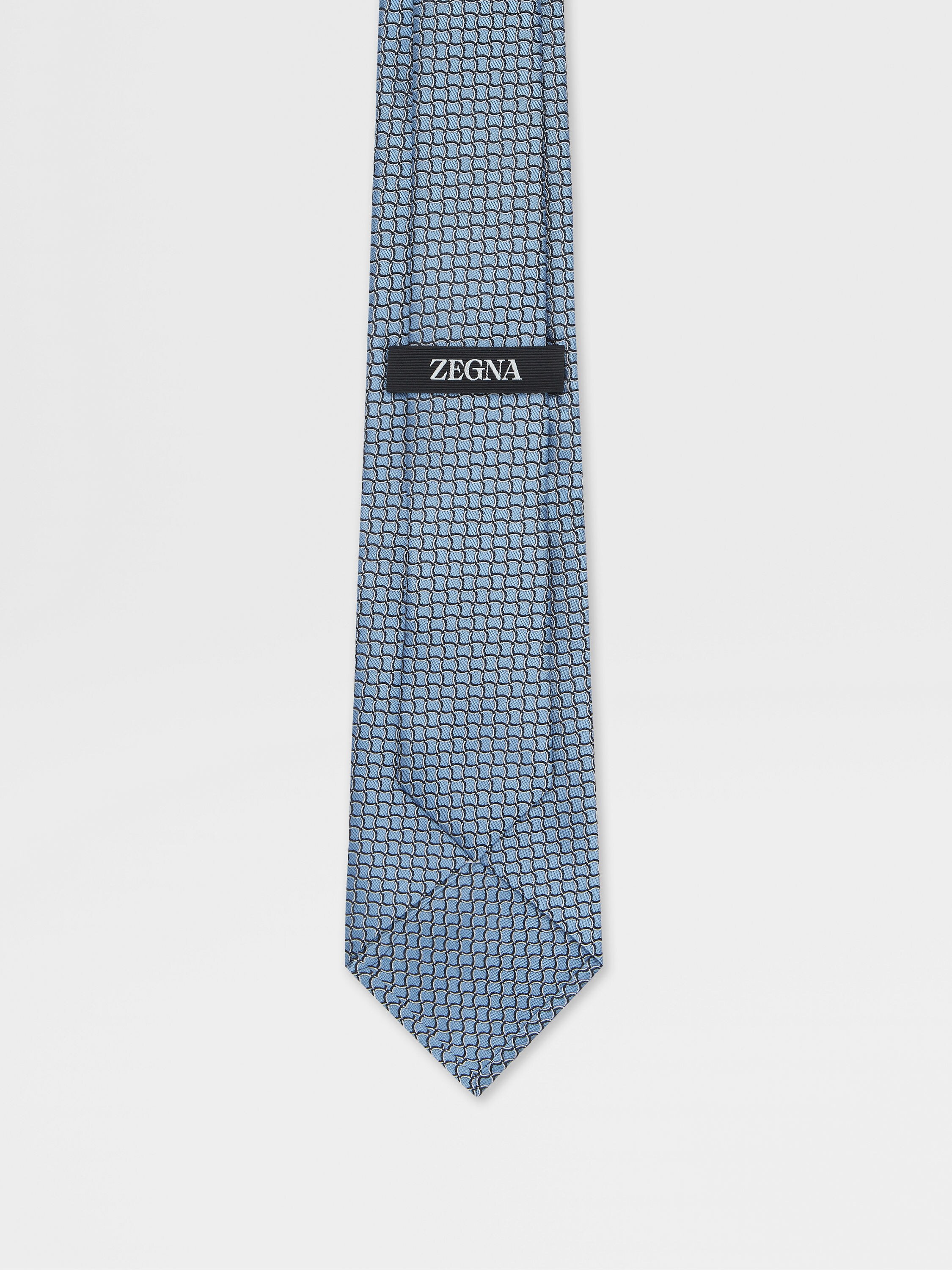 Light Blue Silk Tie Product detail photo #2